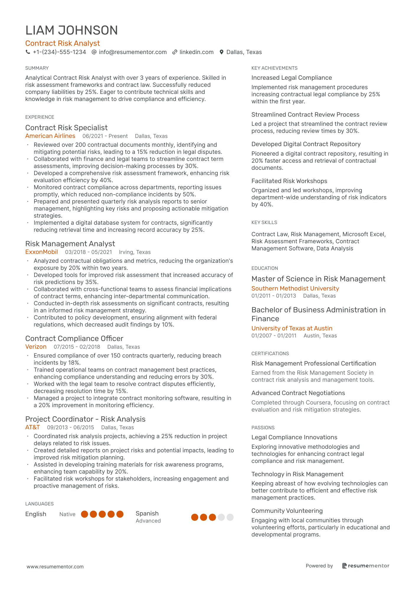 Contract Risk Analyst