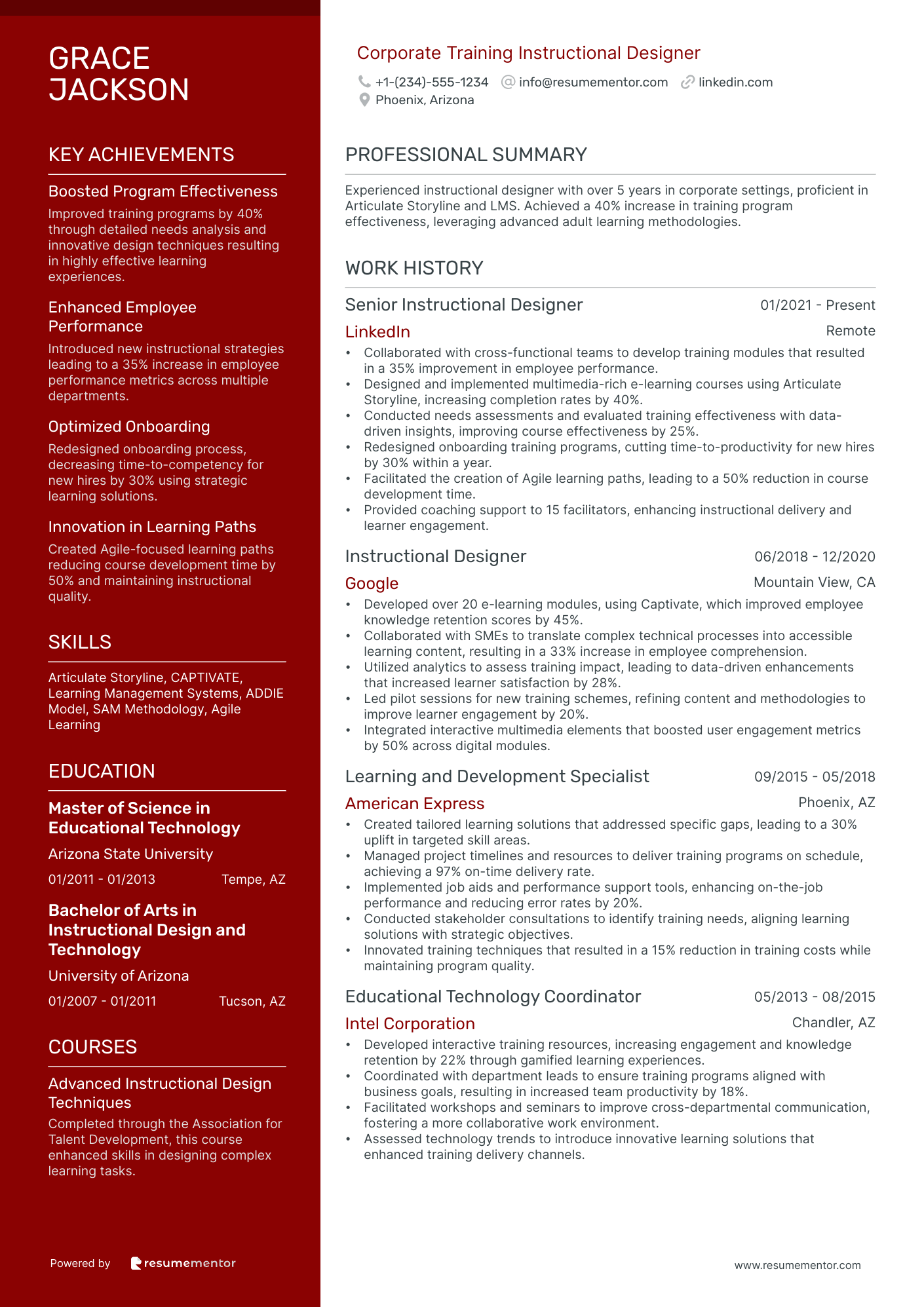 Corporate Training Instructional Designer