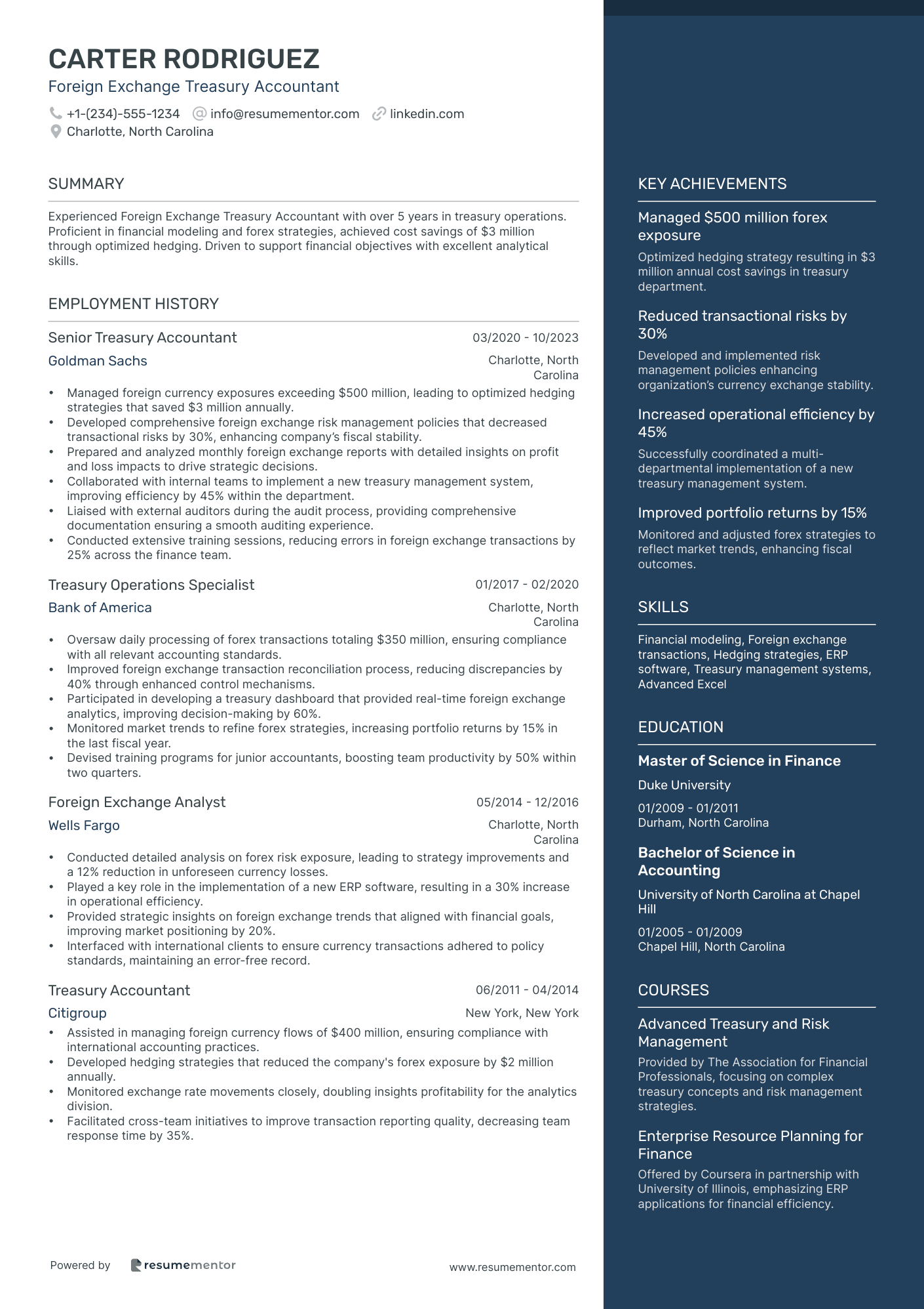 Foreign Exchange Treasury Accountant