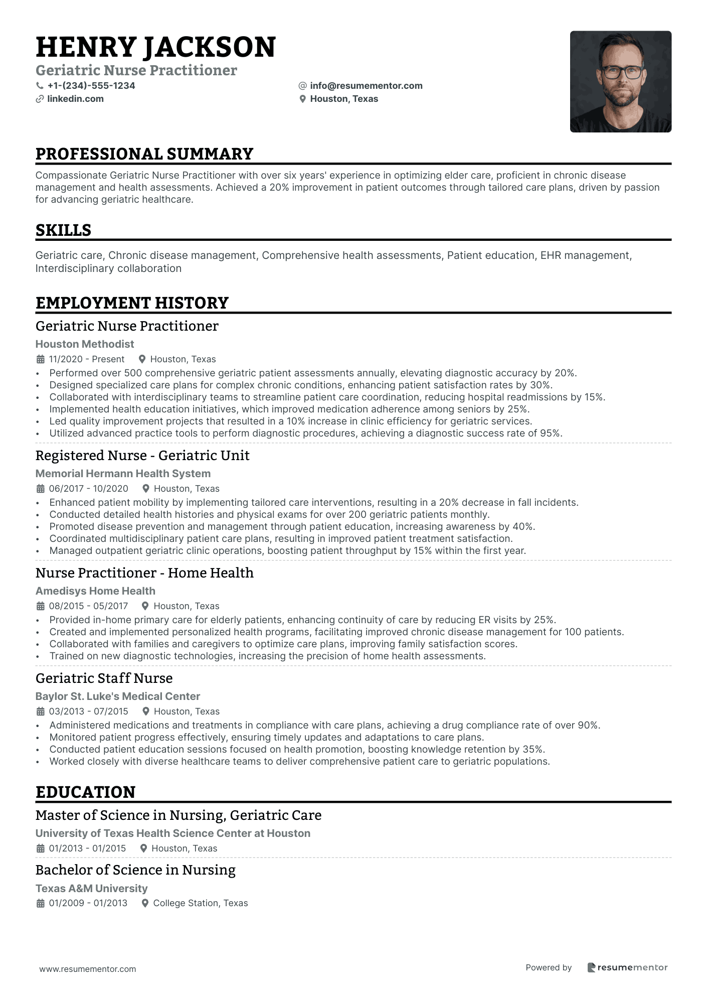 Geriatric Nurse Practitioner