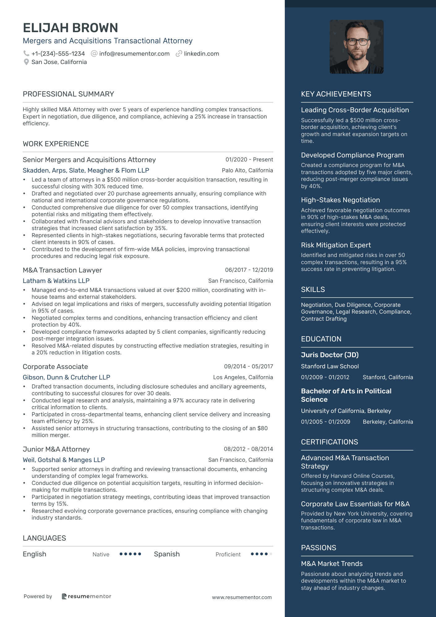 Mergers and Acquisitions Transactional Attorney