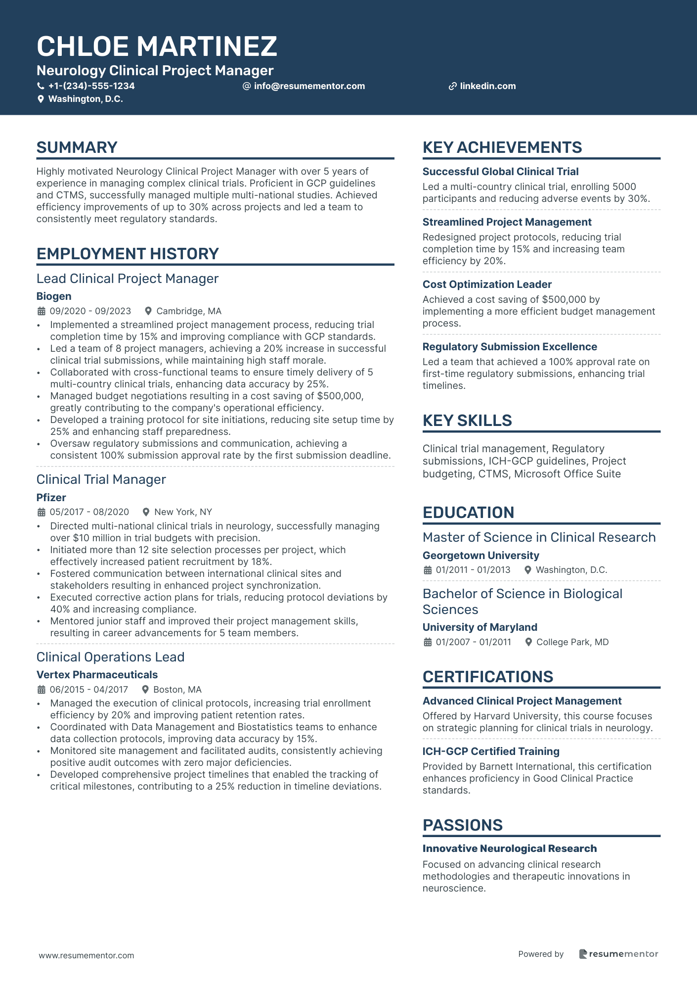 Neurology Clinical Project Manager
