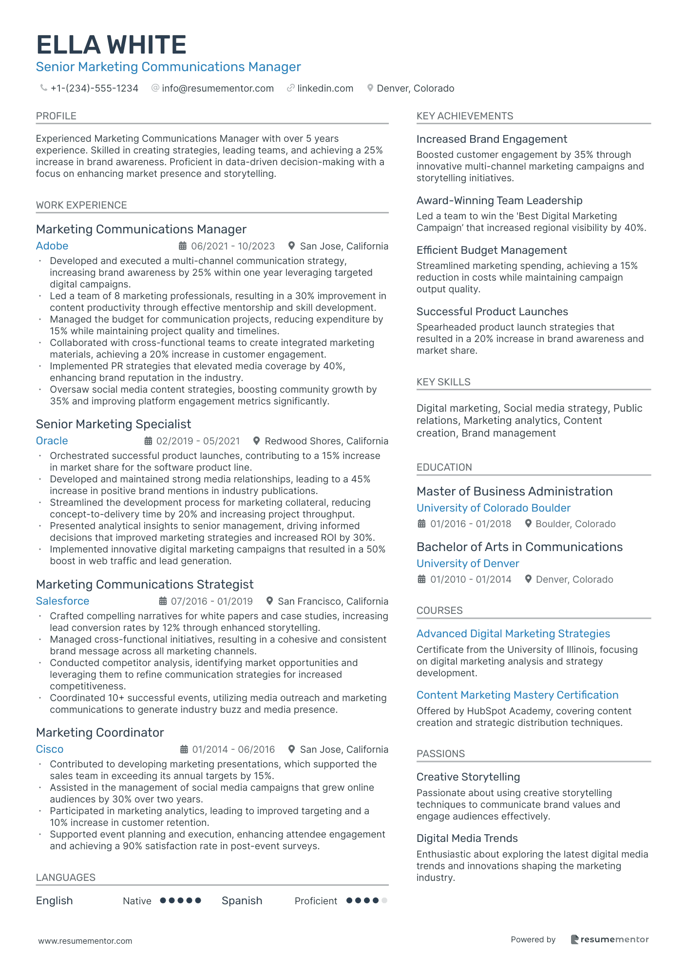 Senior Marketing Communications Manager