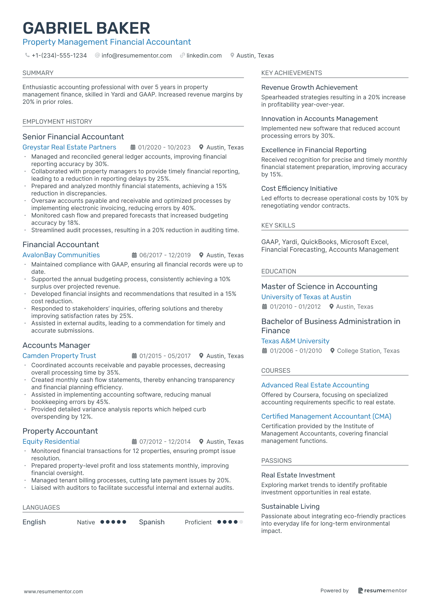 Property Management Financial Accountant