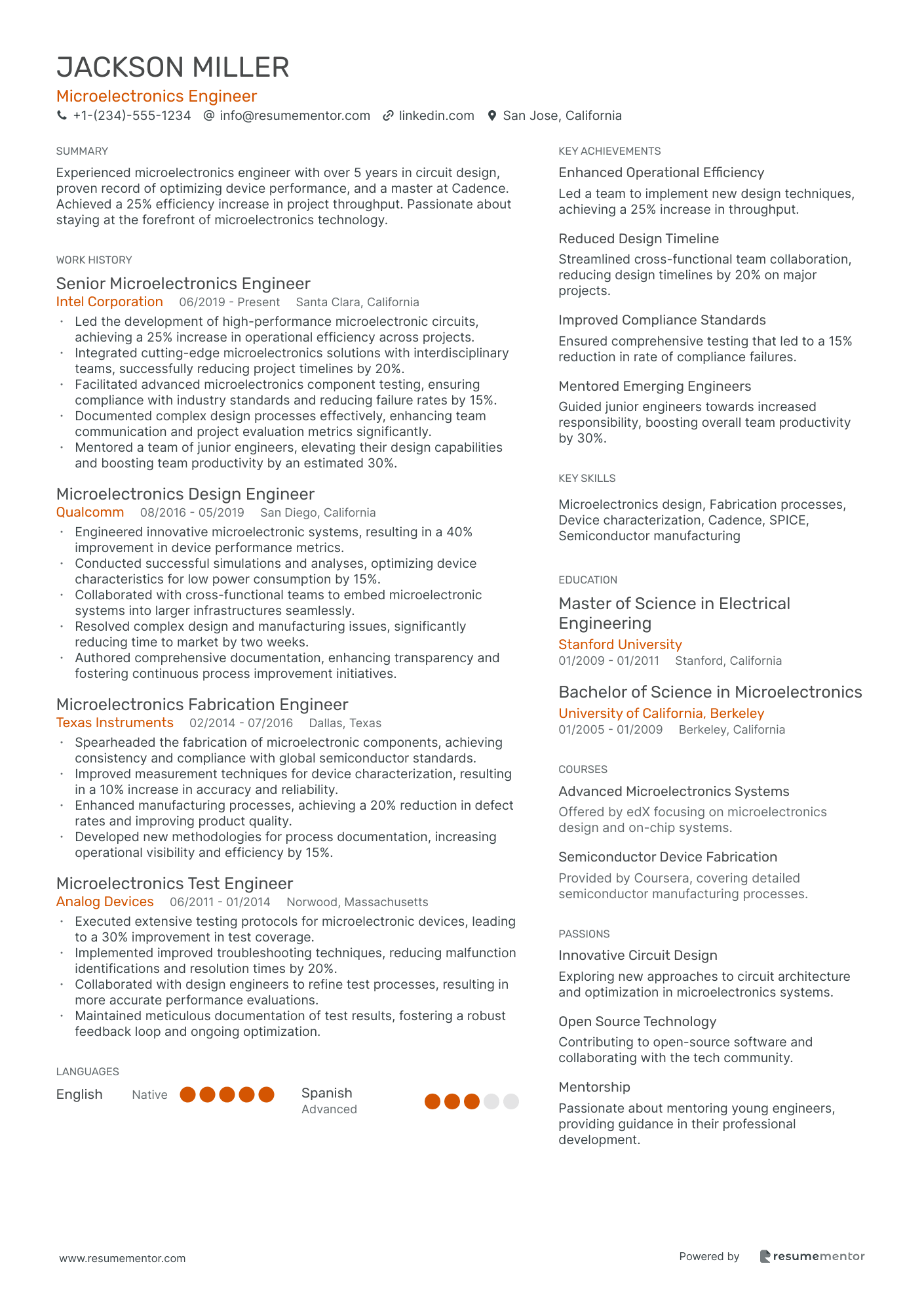 Microelectronics Engineer