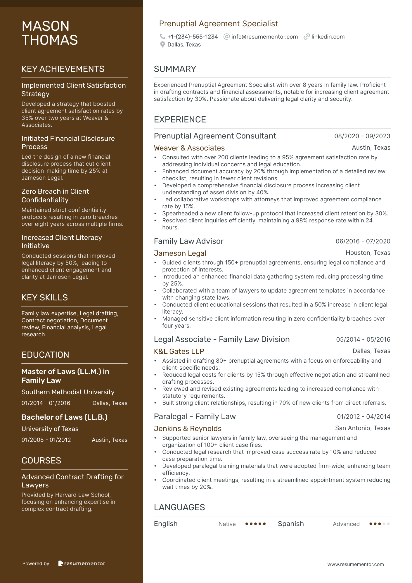 Prenuptial Agreement Specialist