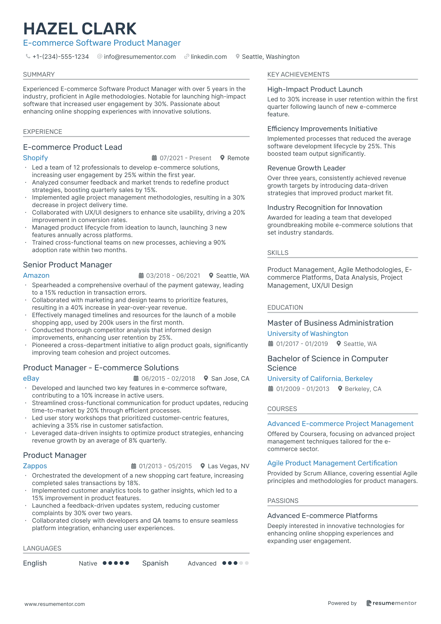 E commerce Software Product Manager