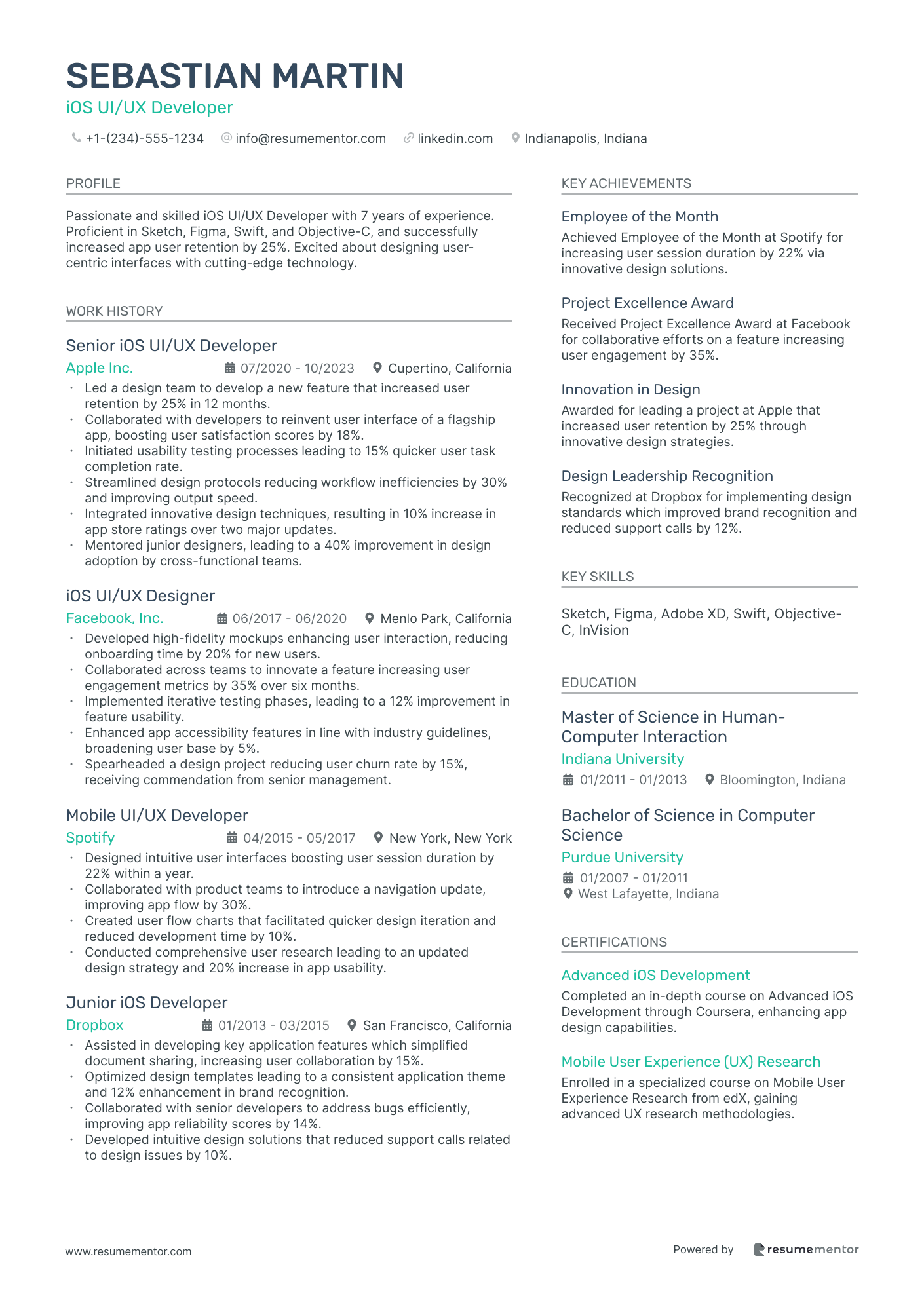 iOS UI/UX Developer