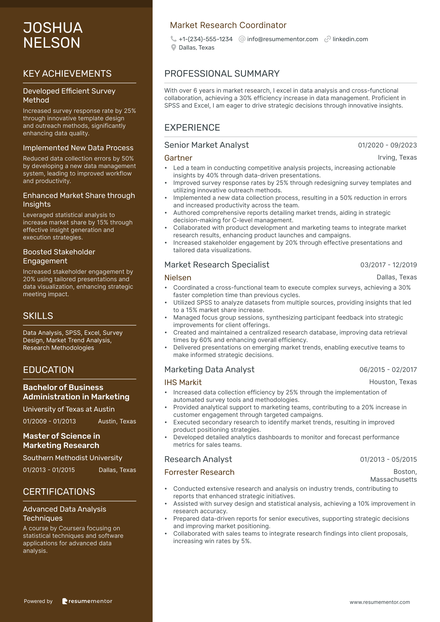 Market Research Coordinator