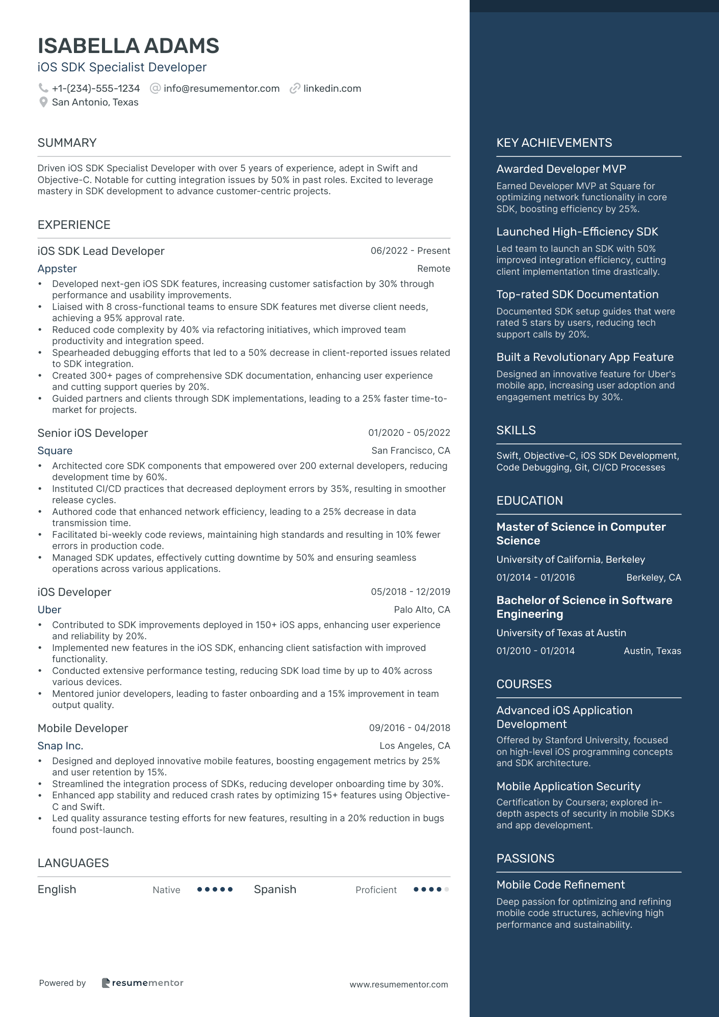 iOS SDK Specialist Developer