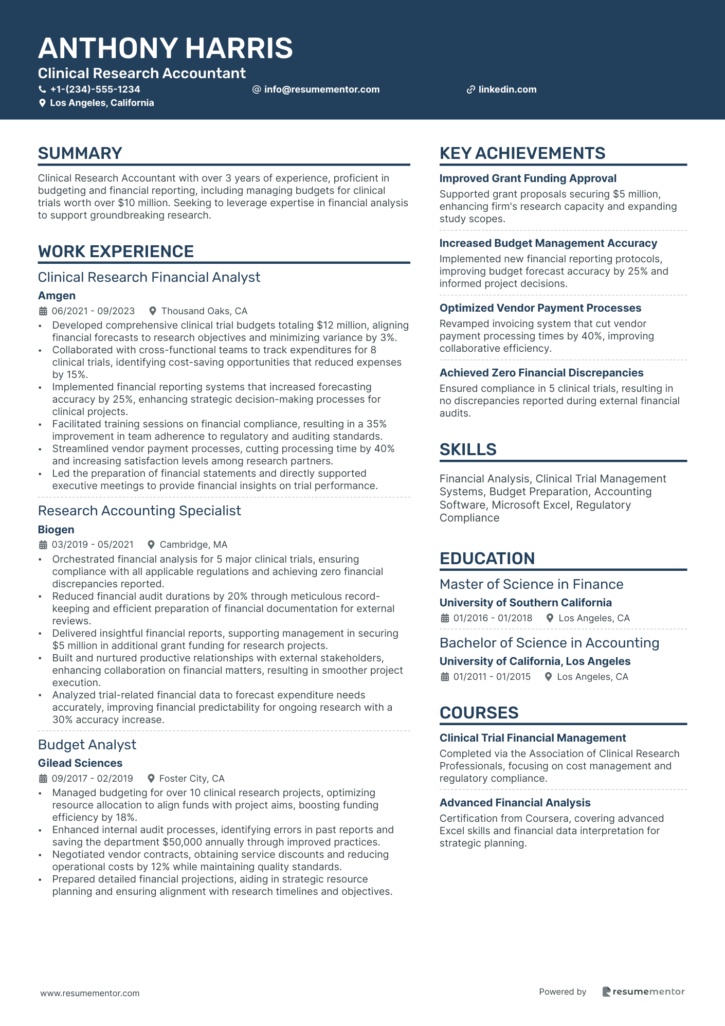 Clinical Research Accountant