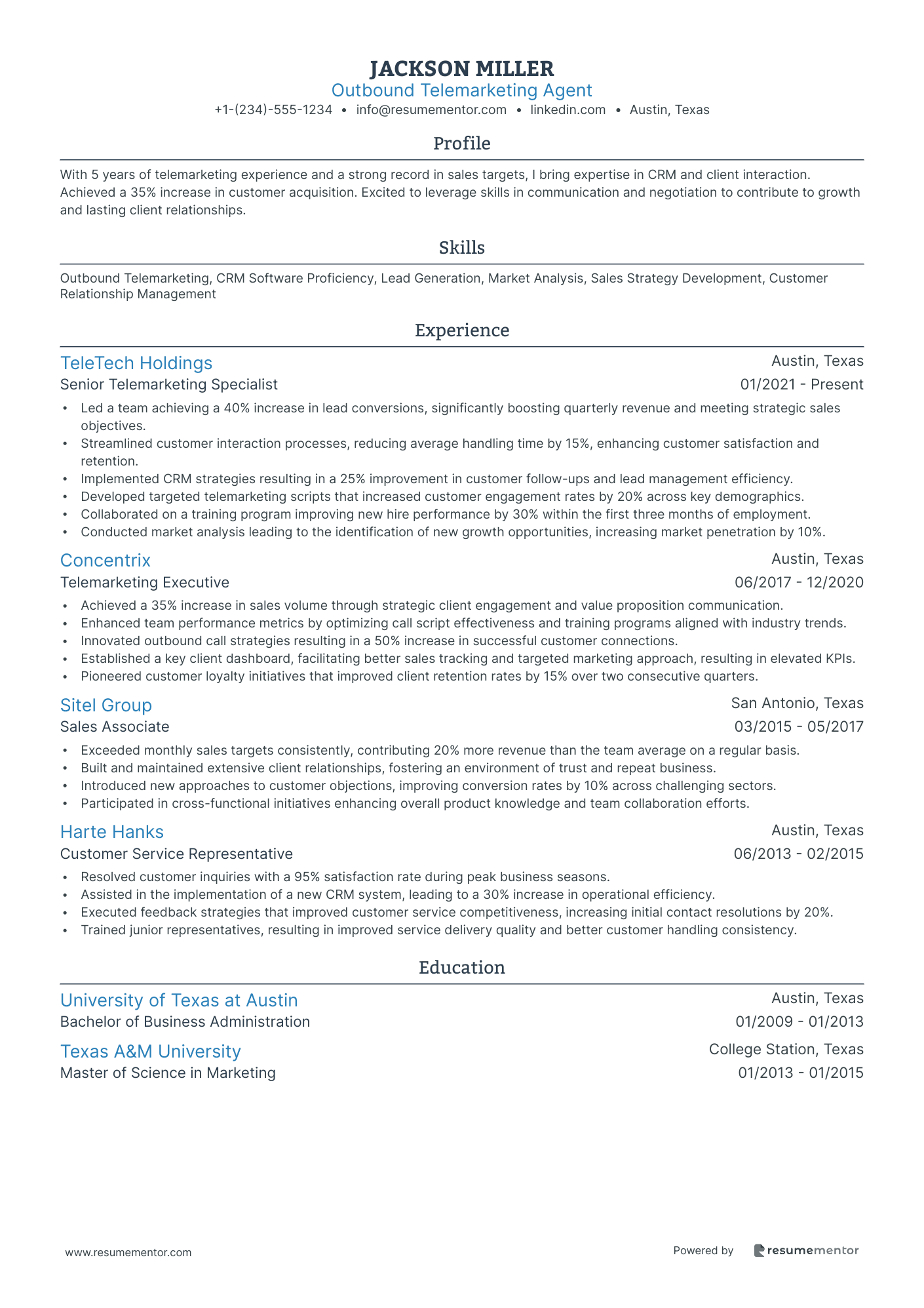 Outbound Telemarketing Agent