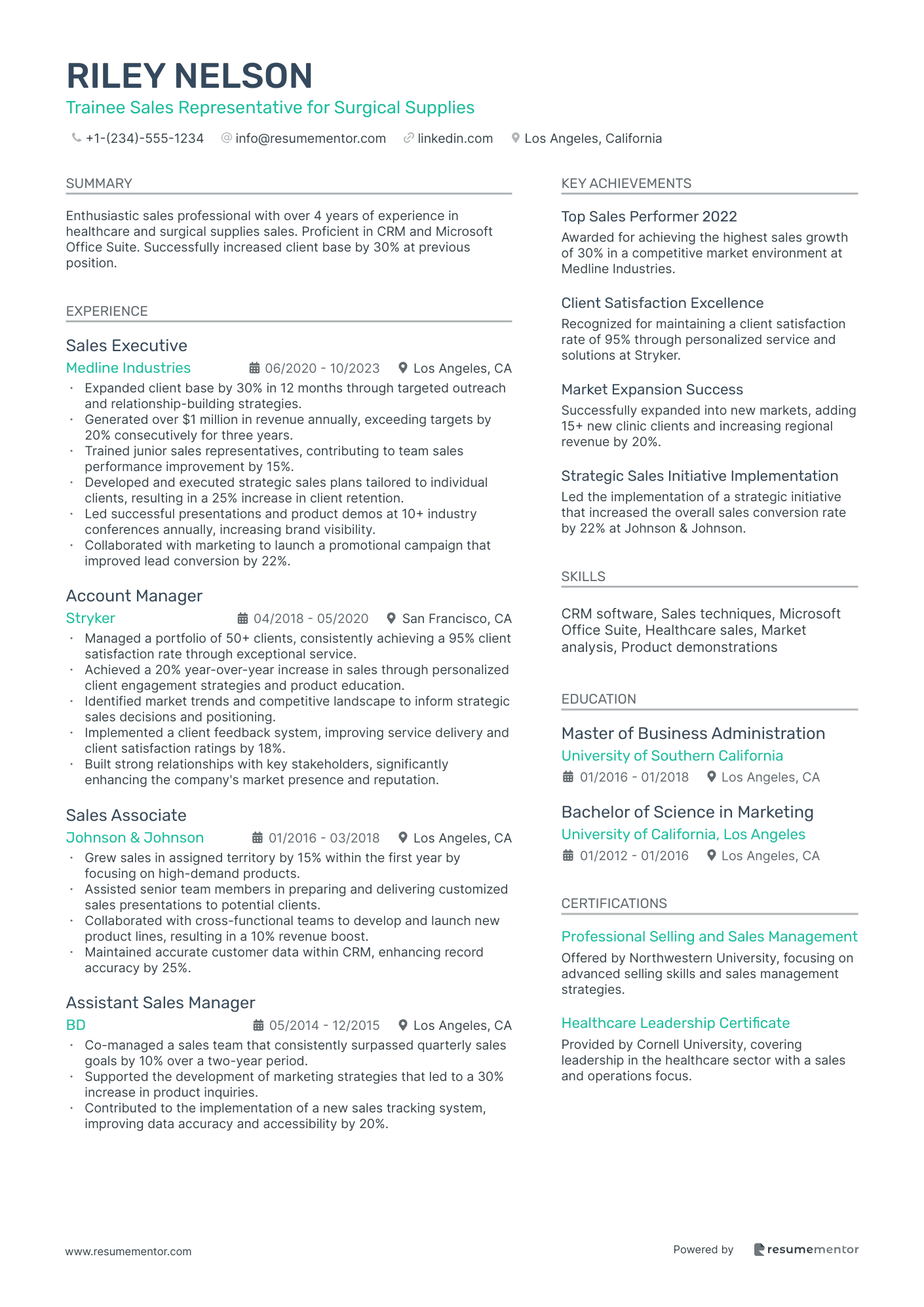 Trainee Sales Representative for Surgical Supplies