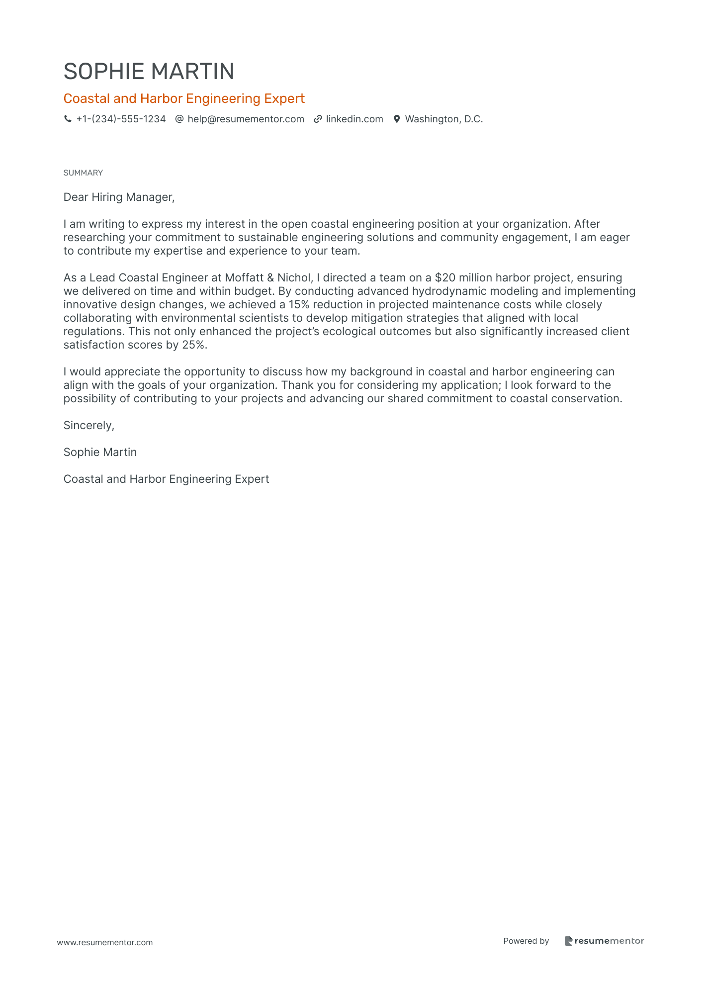 Coastal and Harbor Engineering Expert