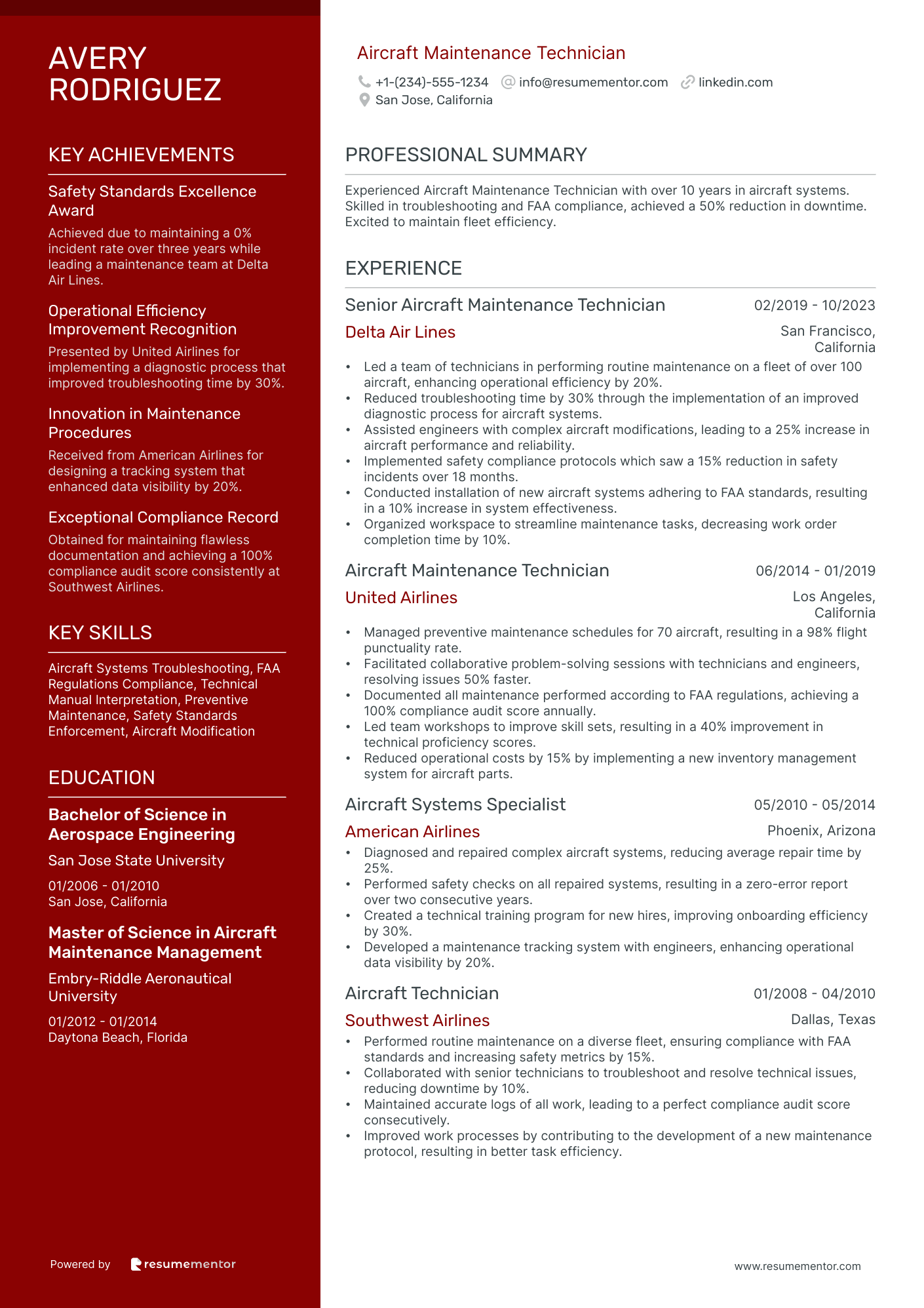 Aircraft Maintenance Technician