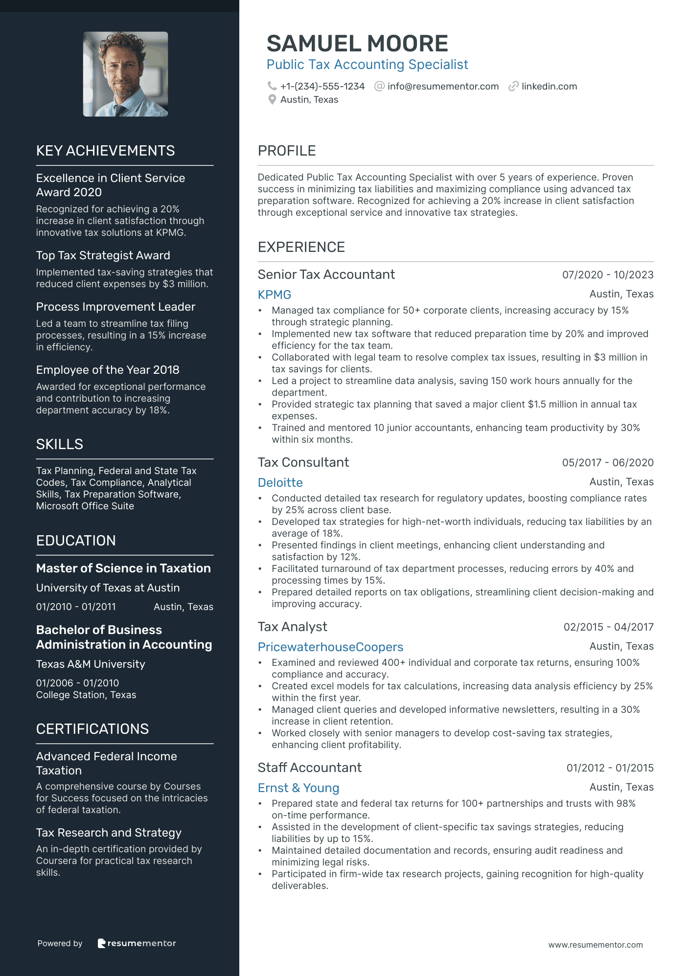 Public Tax Accounting Specialist