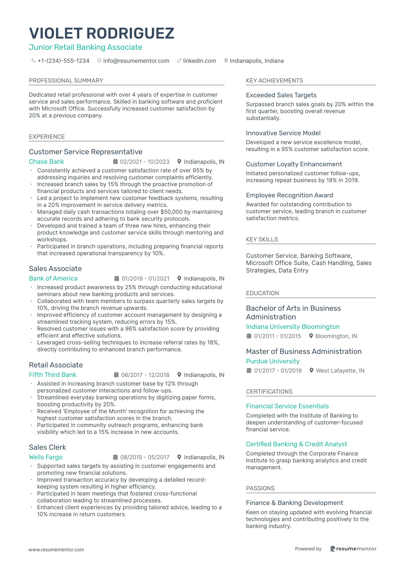 Junior Retail Banking Associate