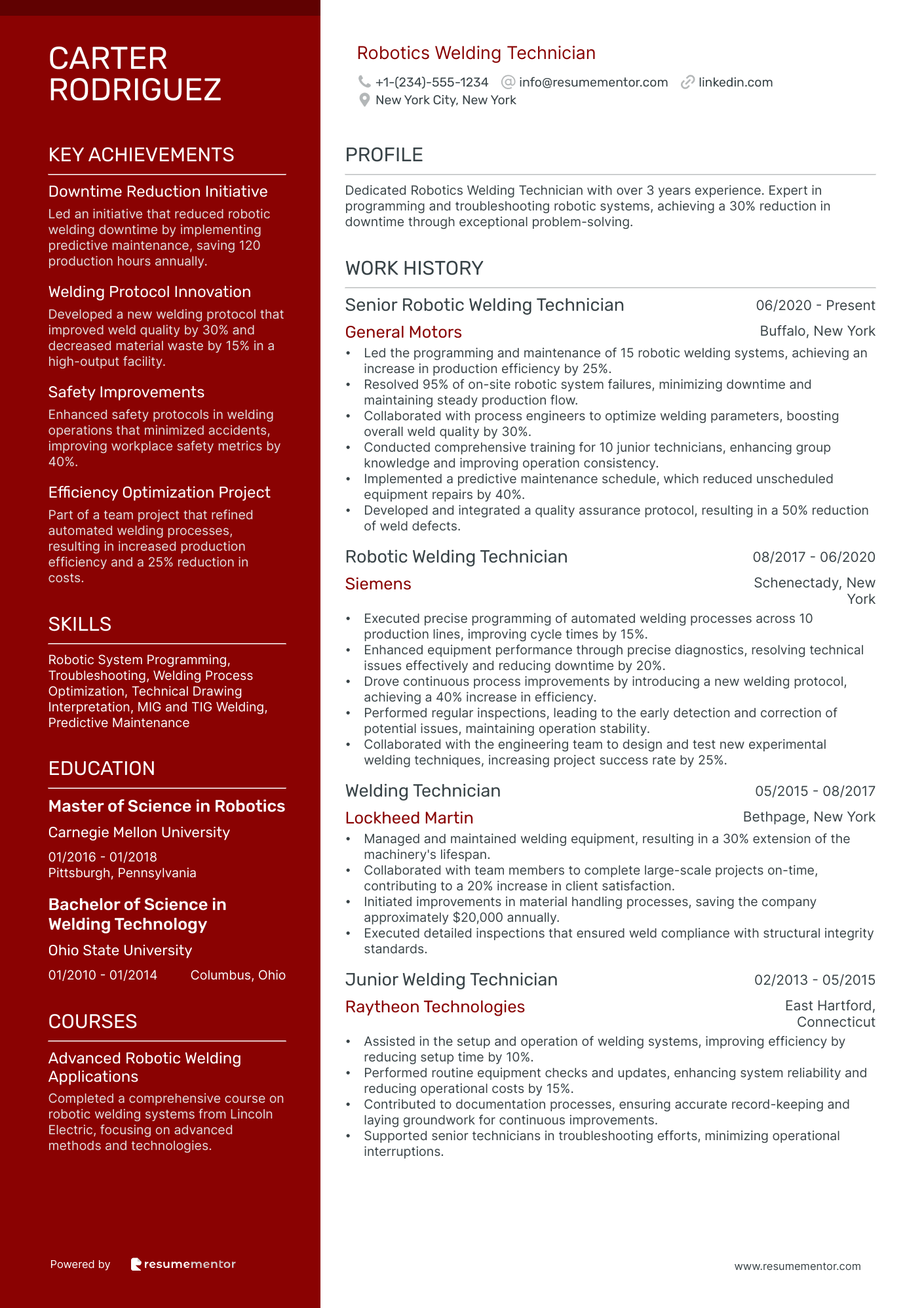 Robotics Welding Technician