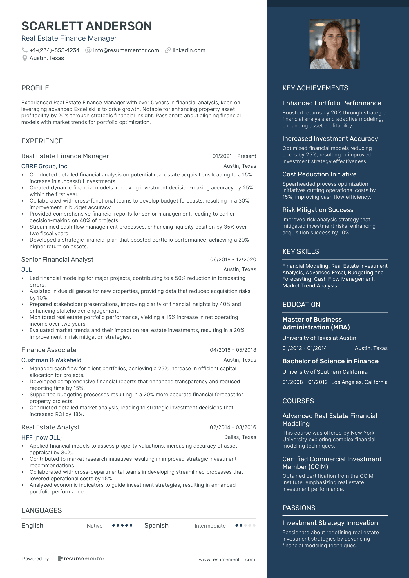 Real Estate Finance Manager