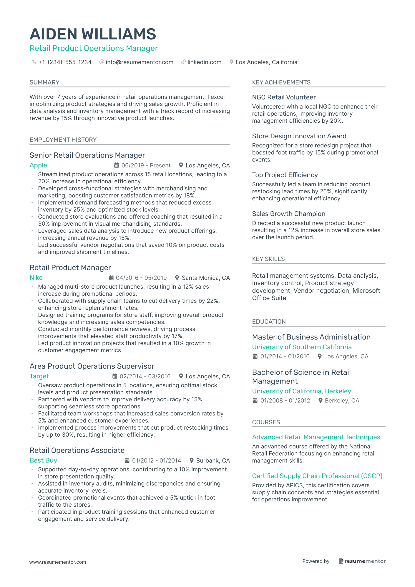 Retail Product Operations Manager