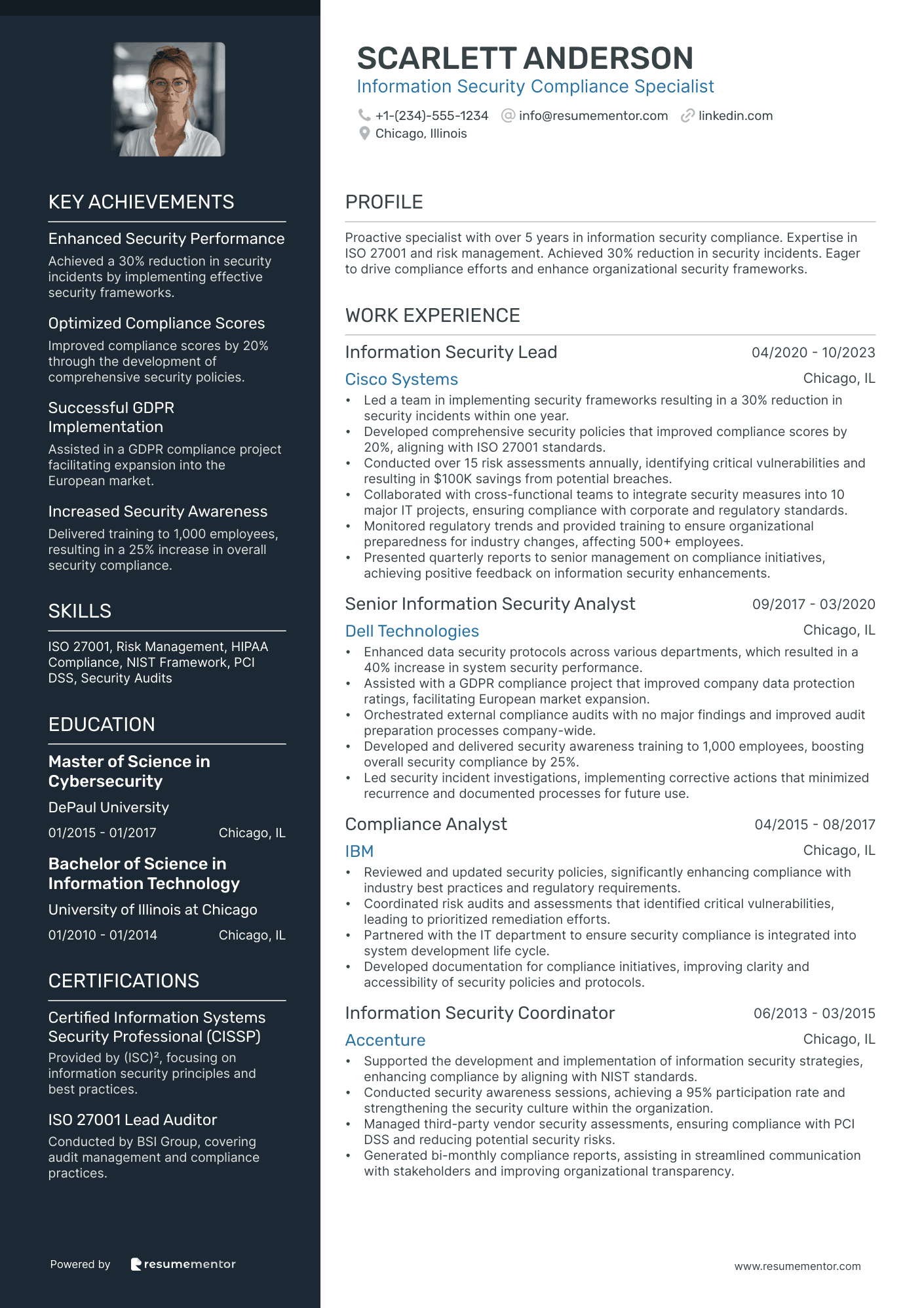 Information Security Compliance Specialist