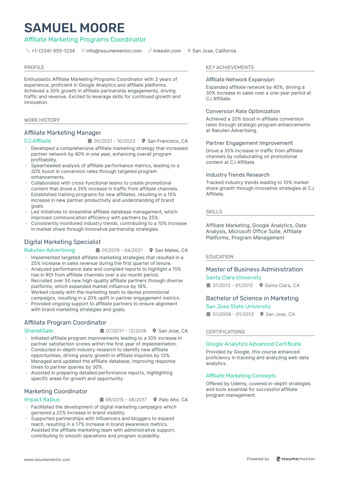 Affiliate Marketing Programs Coordinator