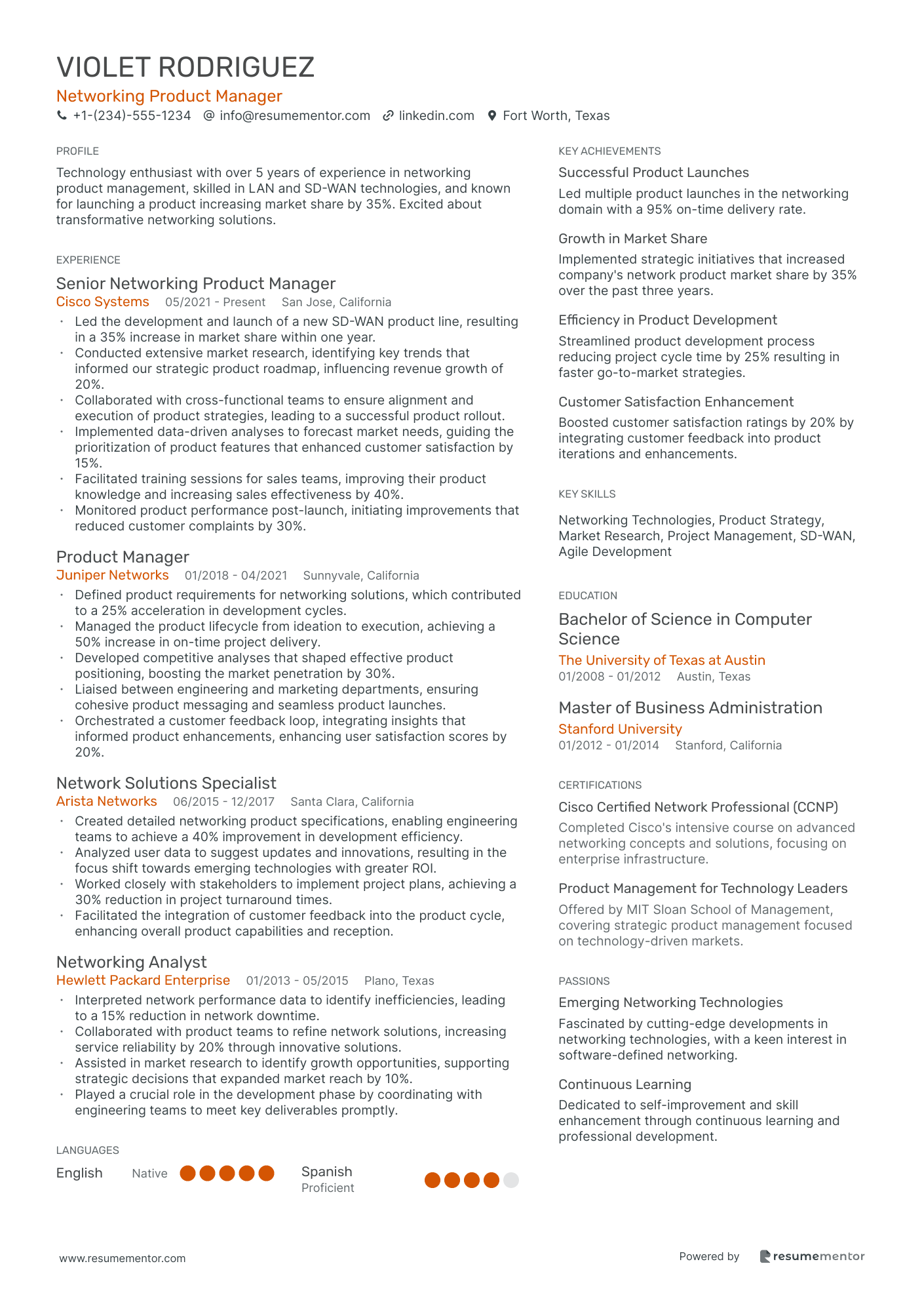 Networking Product Manager