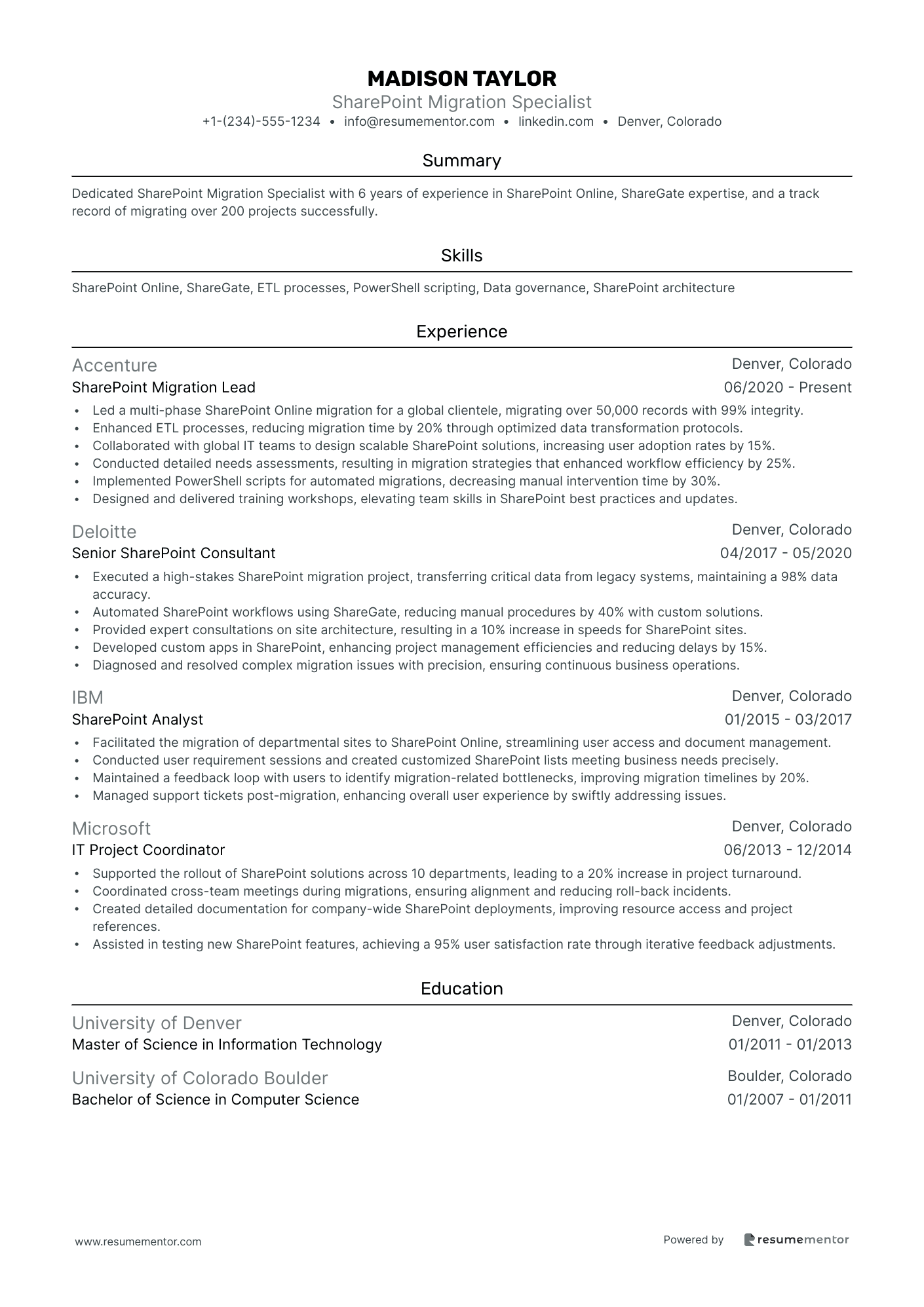 SharePoint Migration Specialist