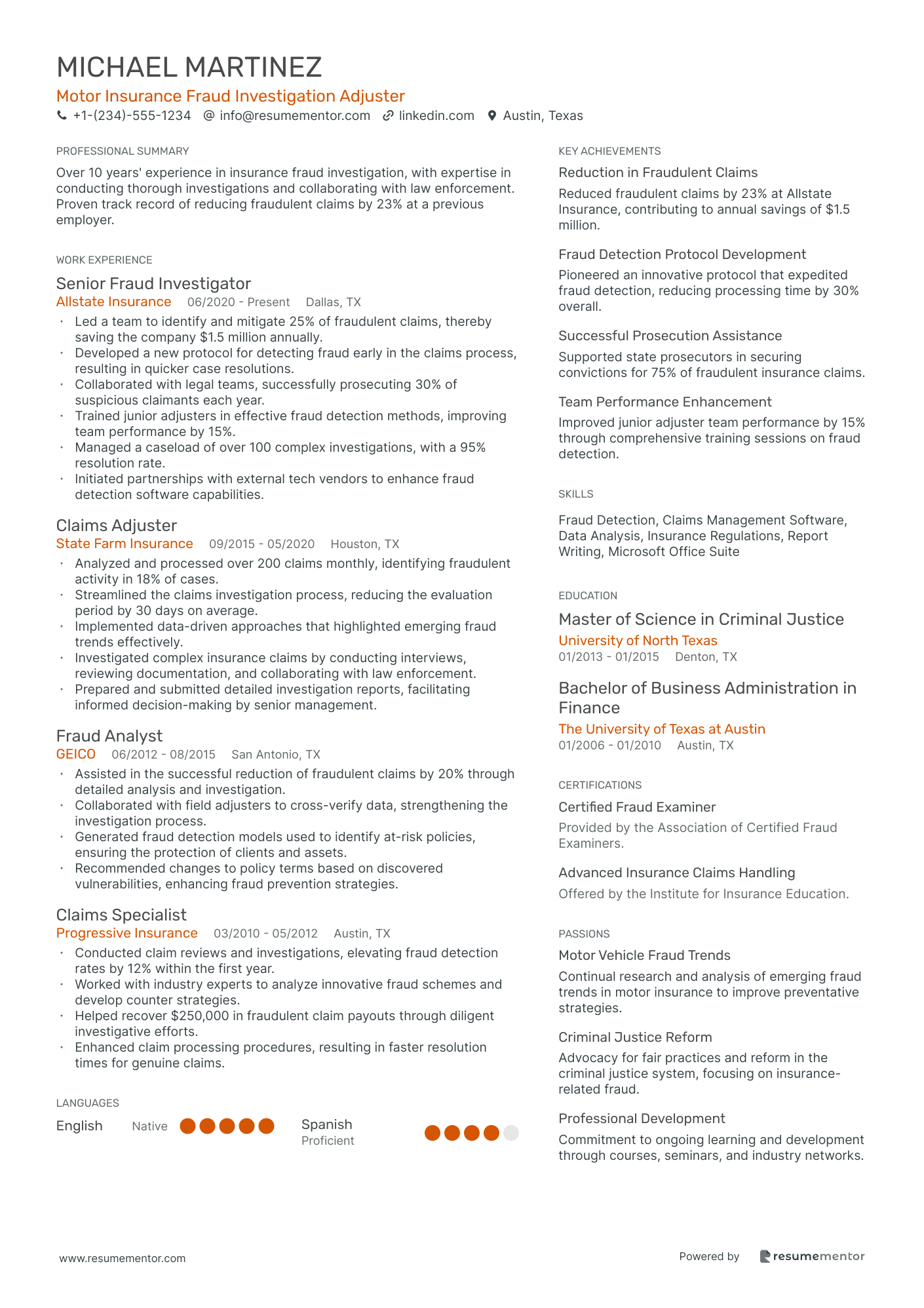 Motor Insurance Fraud Investigation Adjuster