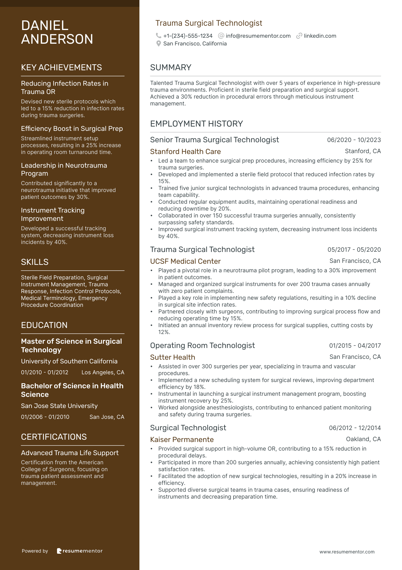 Trauma Surgical Technologist