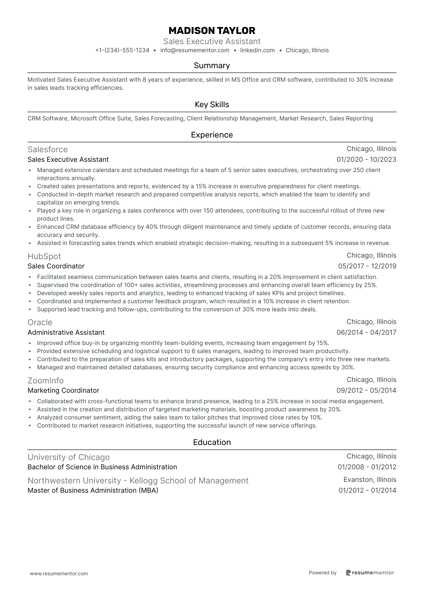 Sales Executive Assistant