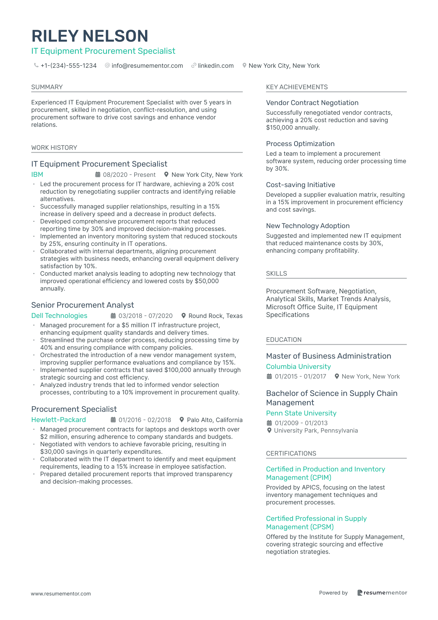 IT Equipment Procurement Specialist