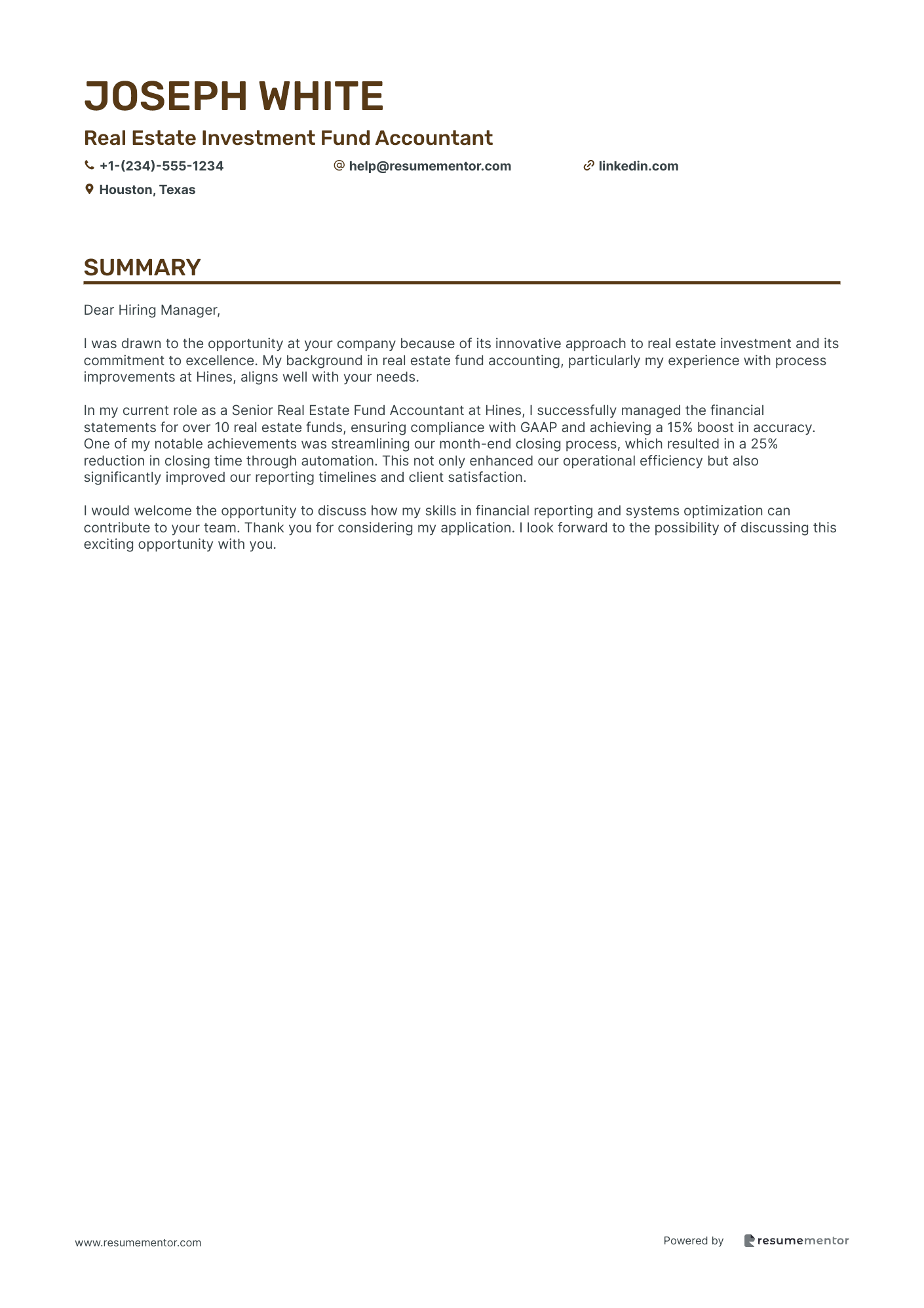 Real Estate Investment Fund Accountant