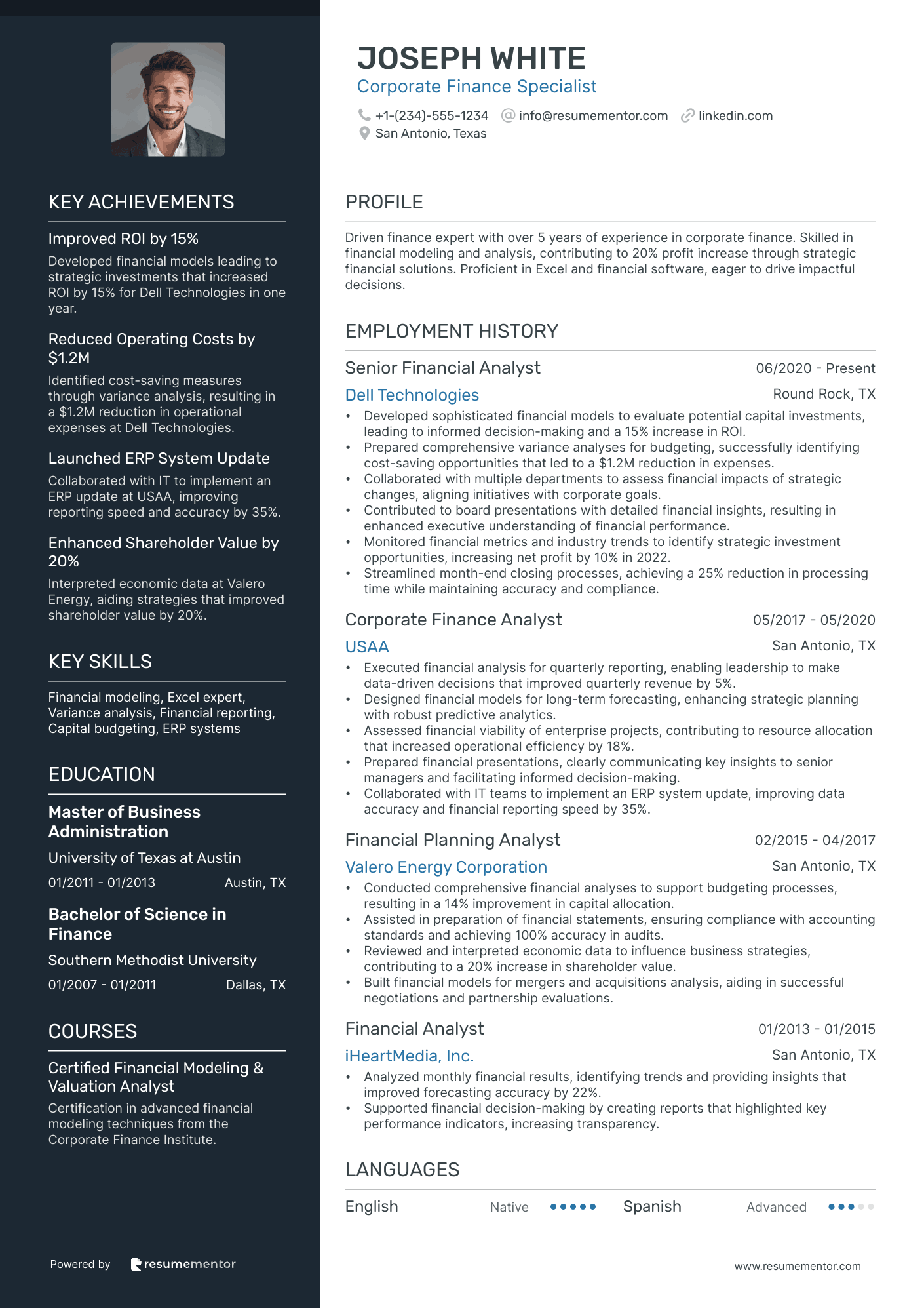 Corporate Finance Specialist