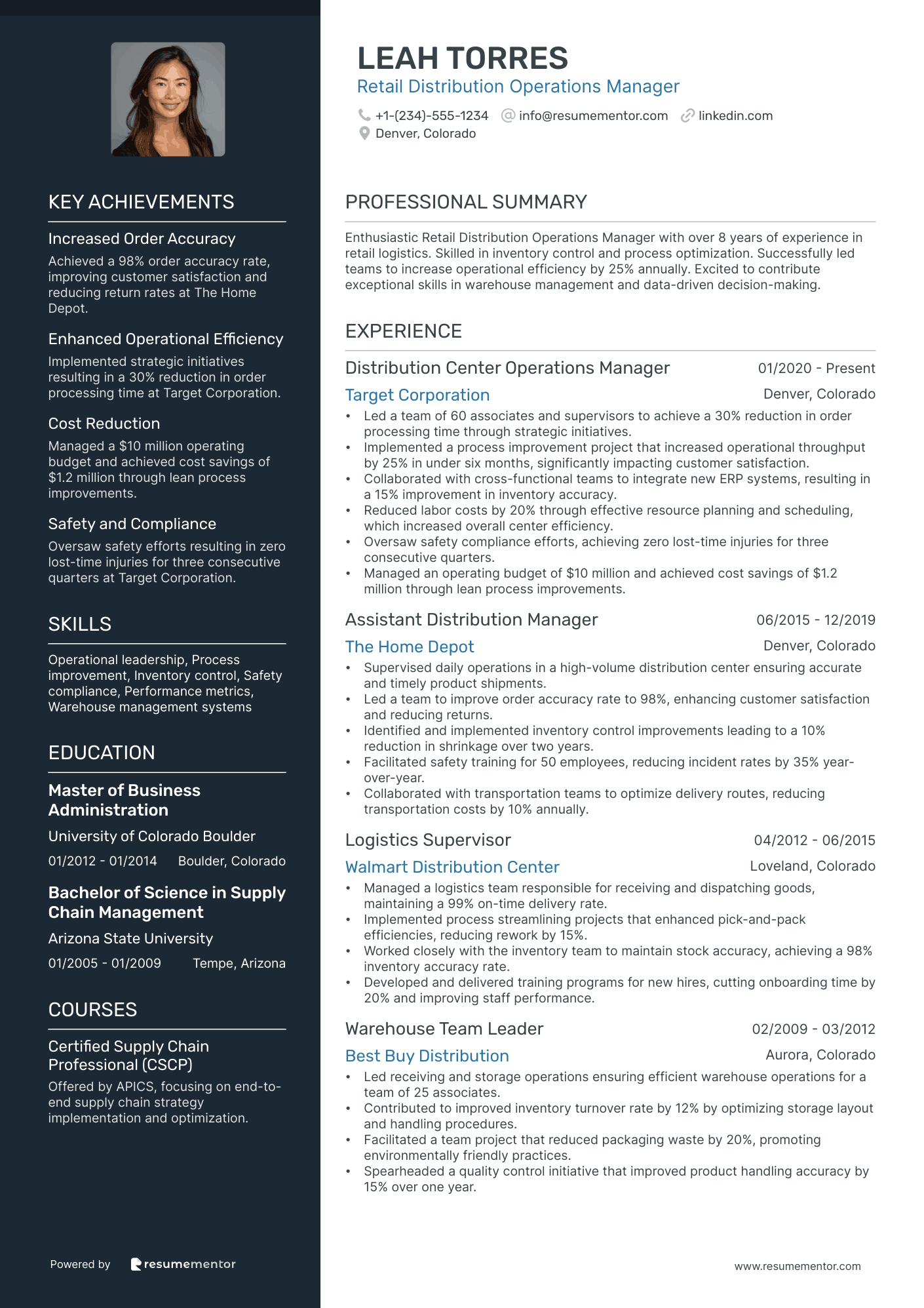 Retail Distribution Operations Manager