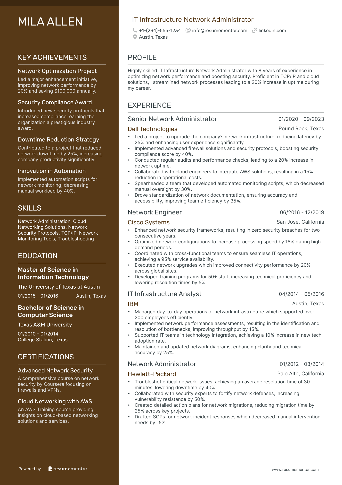 IT Infrastructure Network Administrator