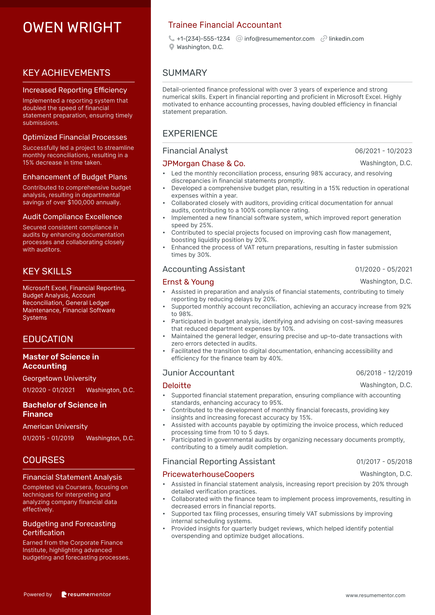 Trainee Financial Accountant