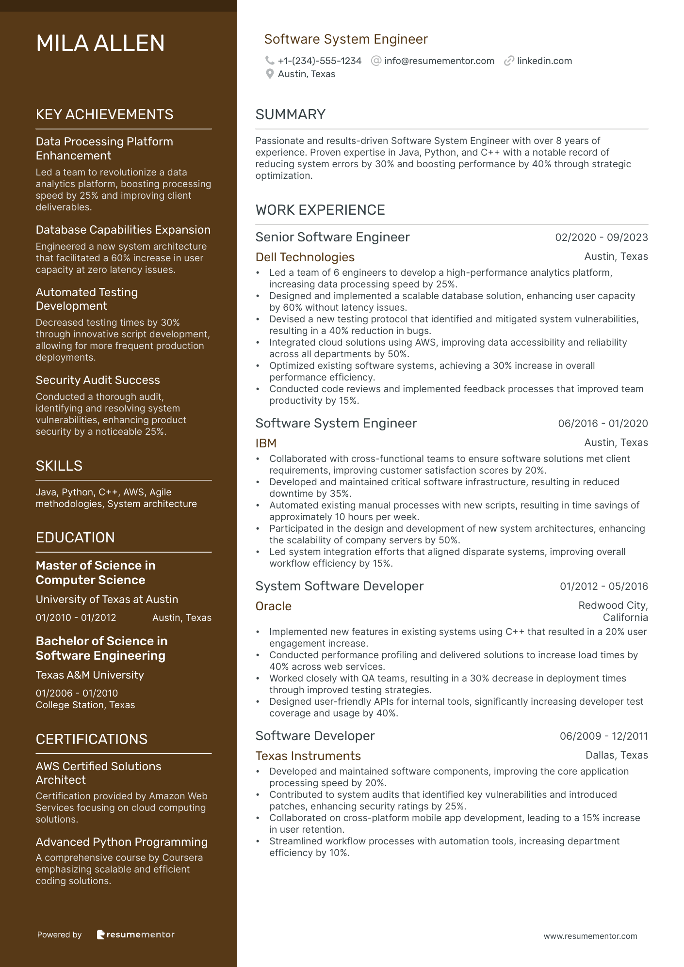 Software System Engineer