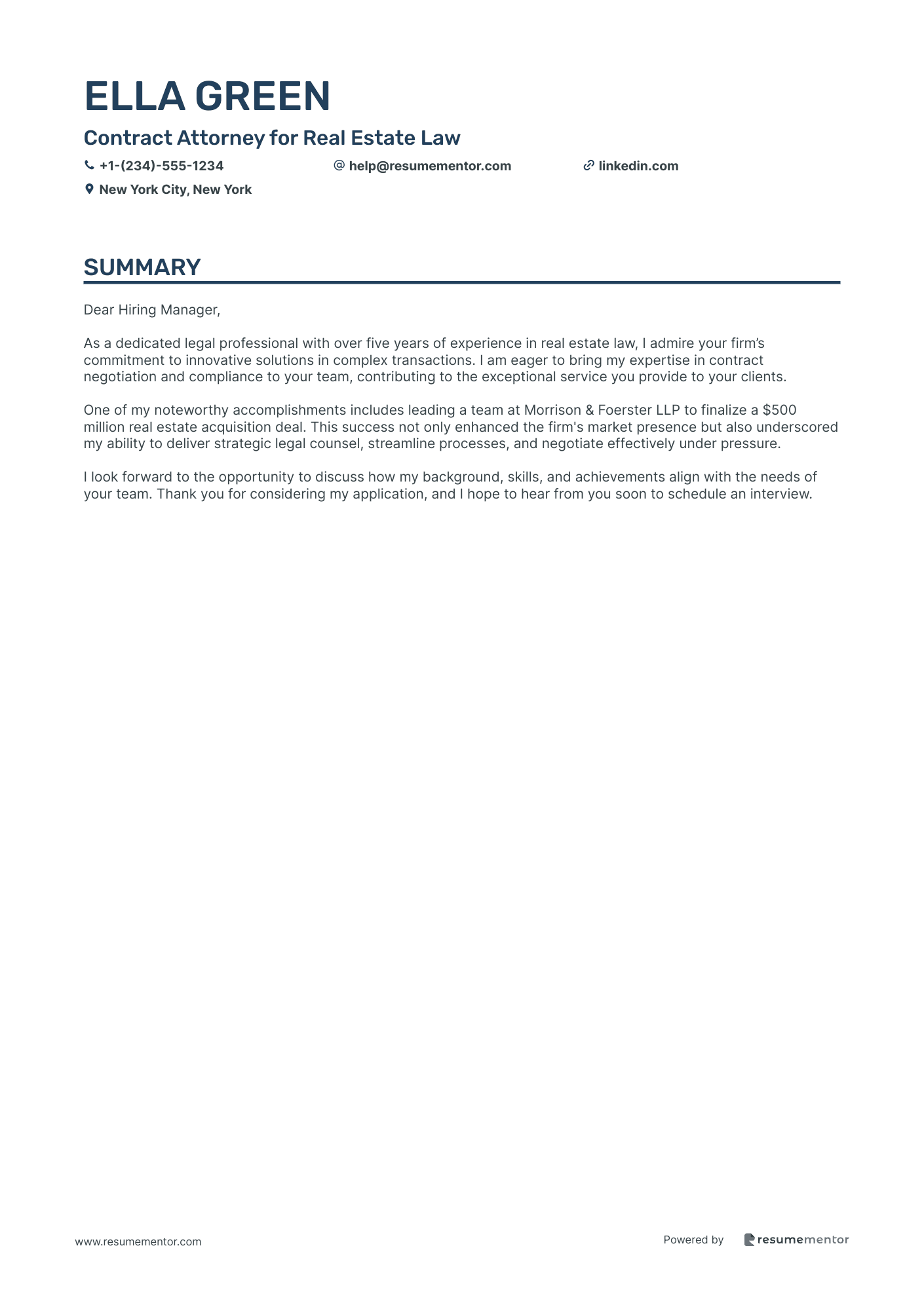 Contract Attorney for Real Estate Law