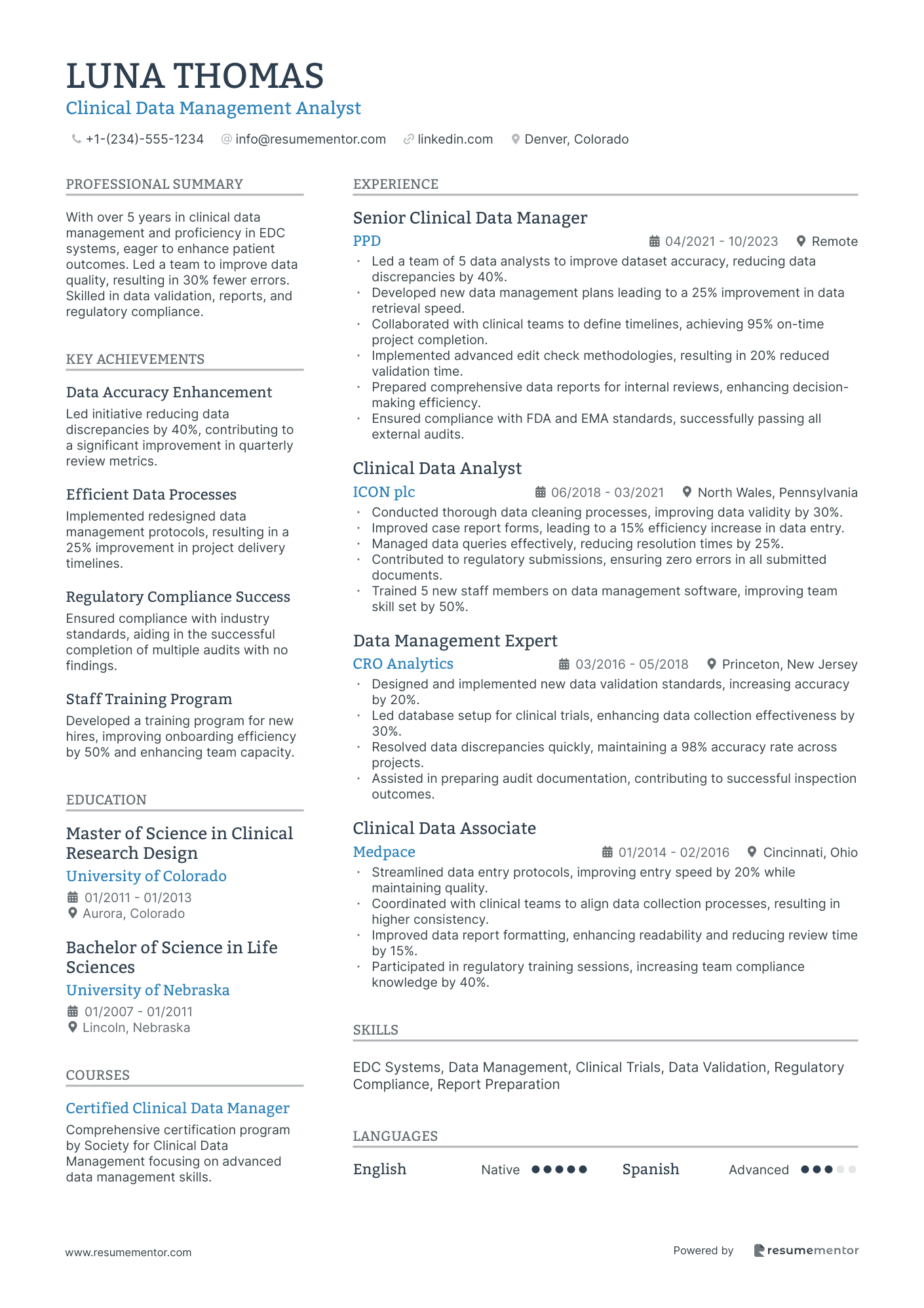 Clinical Data Management Analyst