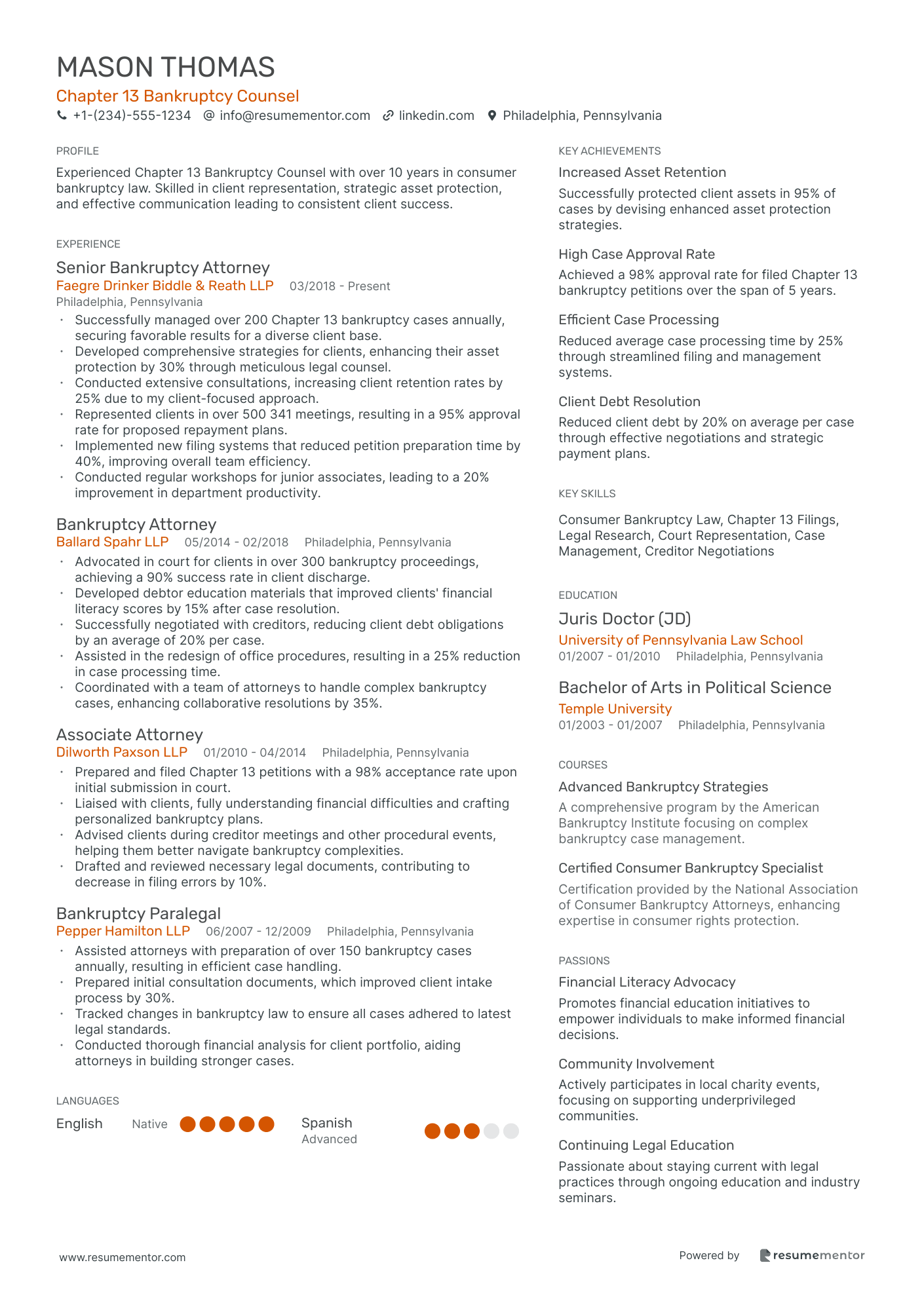 Chapter 13 Bankruptcy Counsel