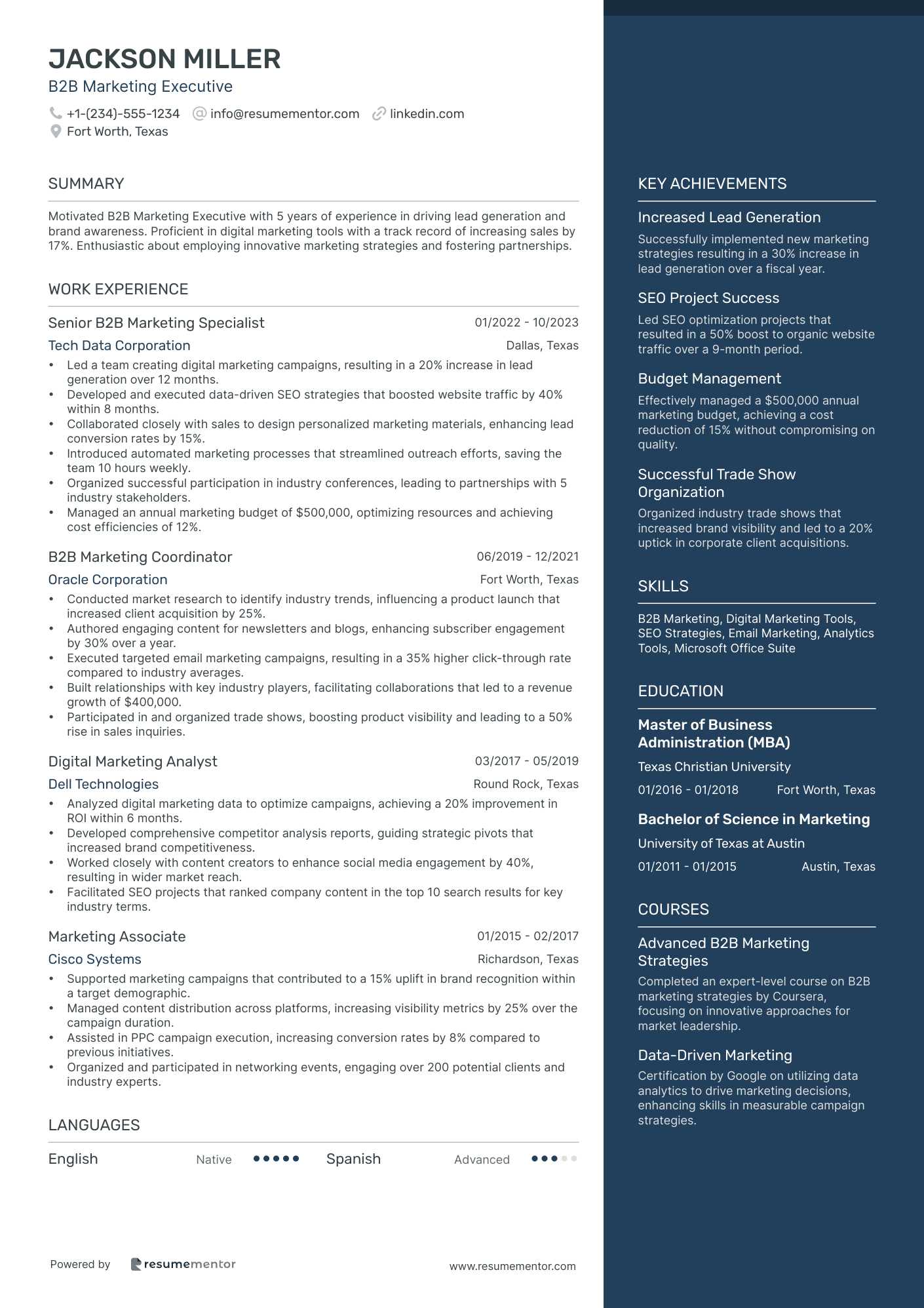 B2B Marketing Executive