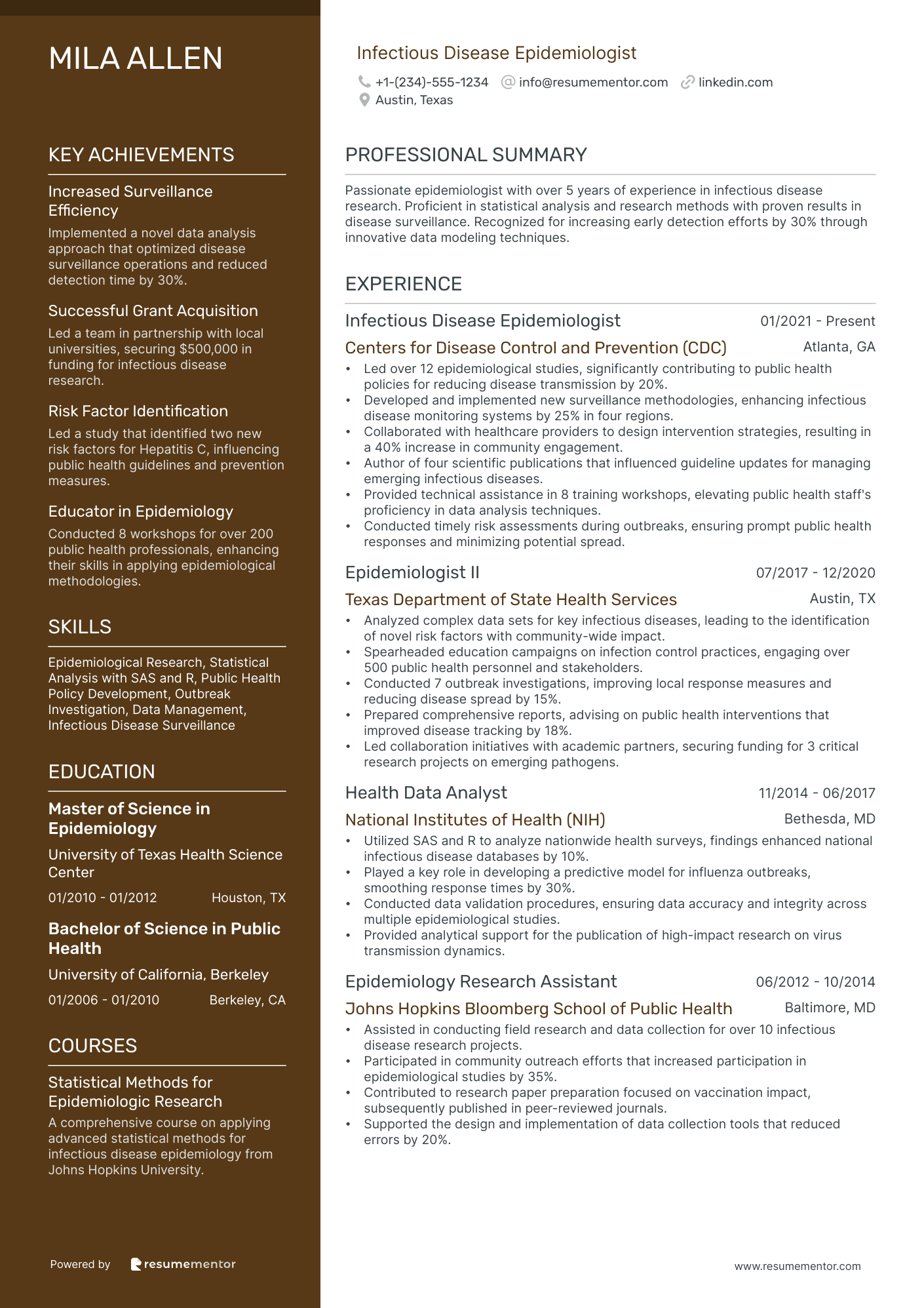 Infectious Disease Epidemiologist