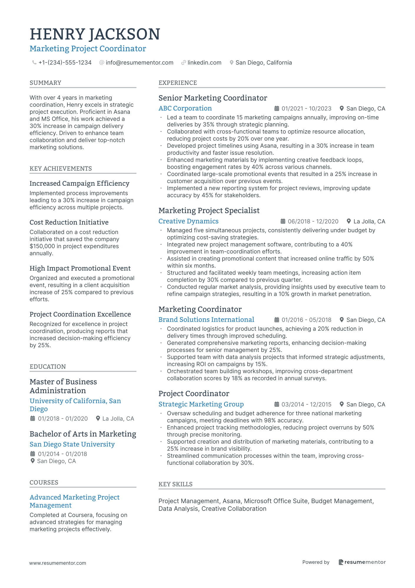 Marketing Project Coordinator