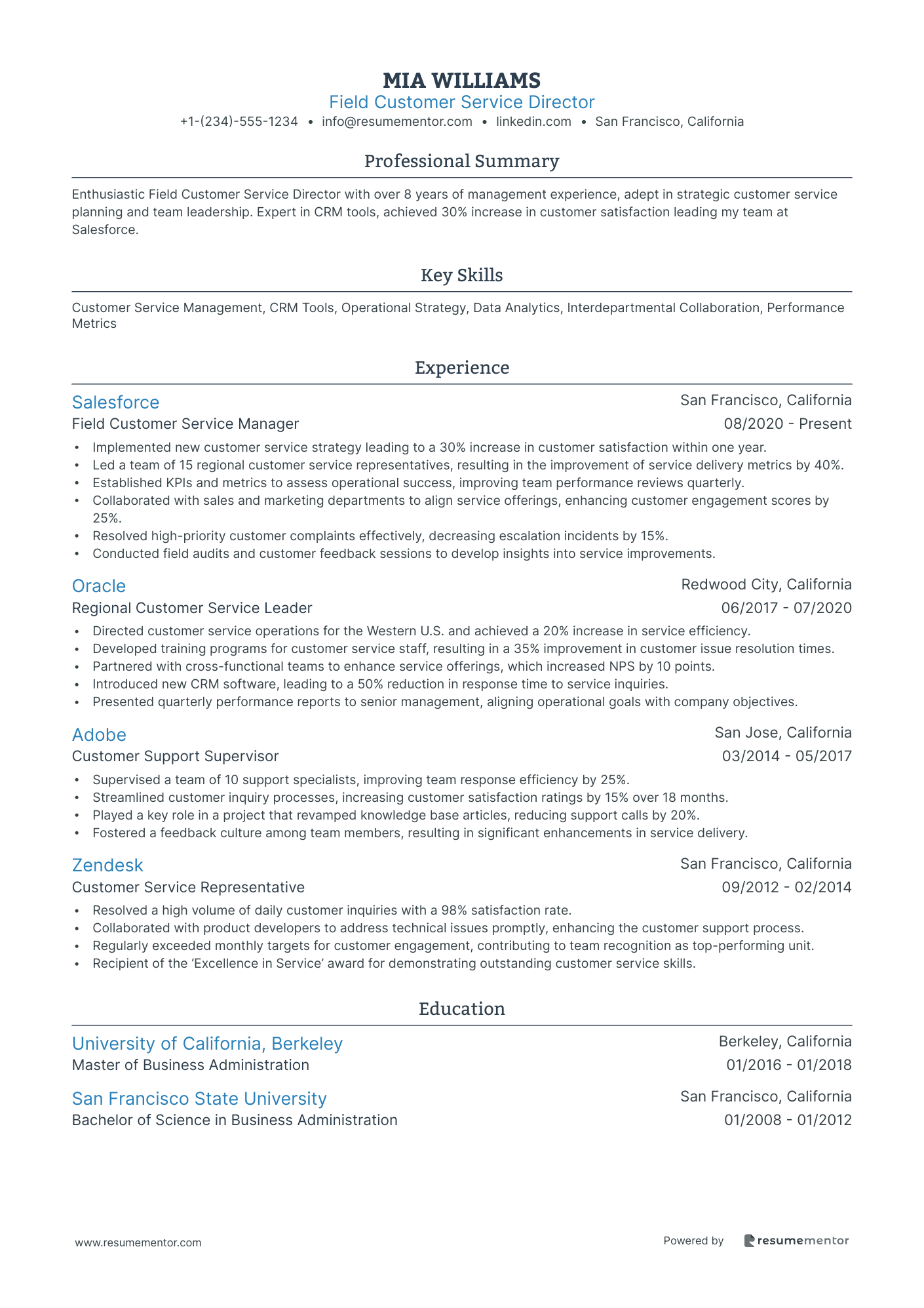 Field Customer Service Director