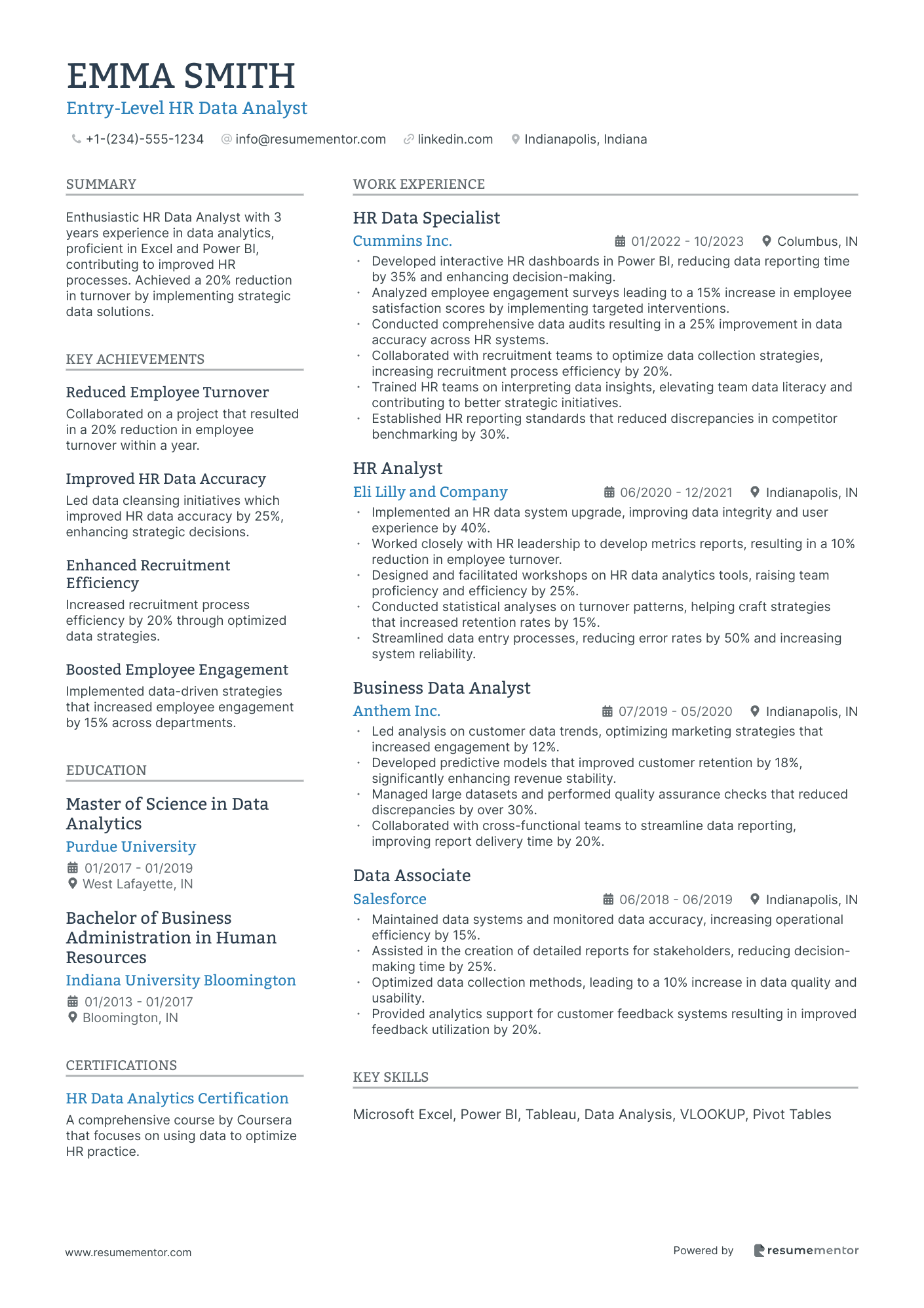 Entry Level HR Data Analyst