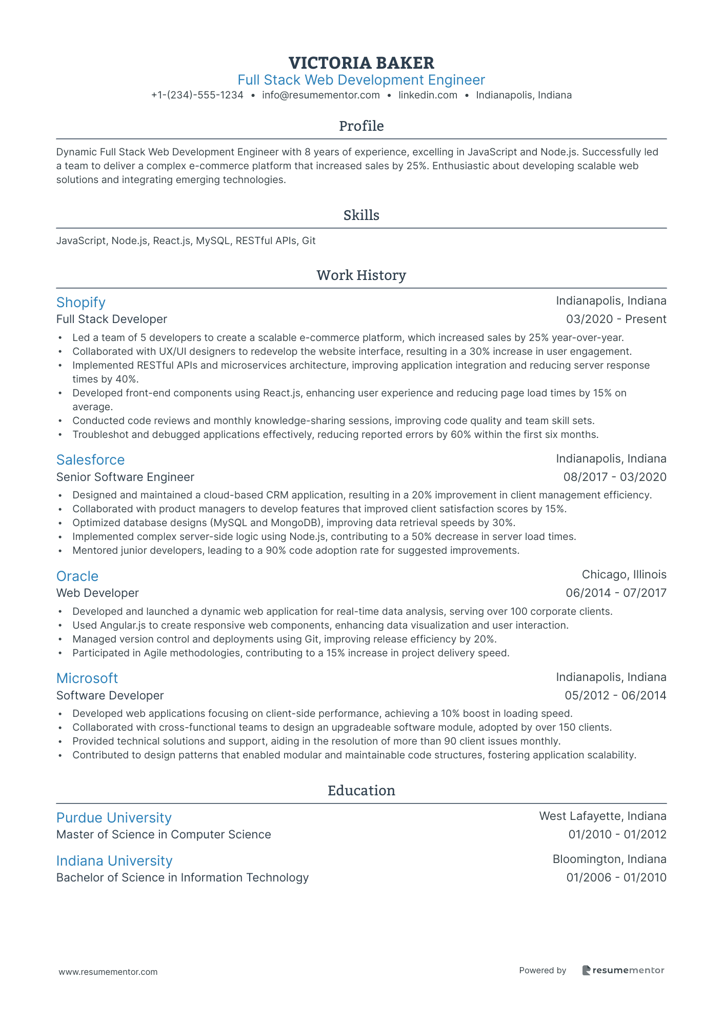 Full Stack Web Development Engineer