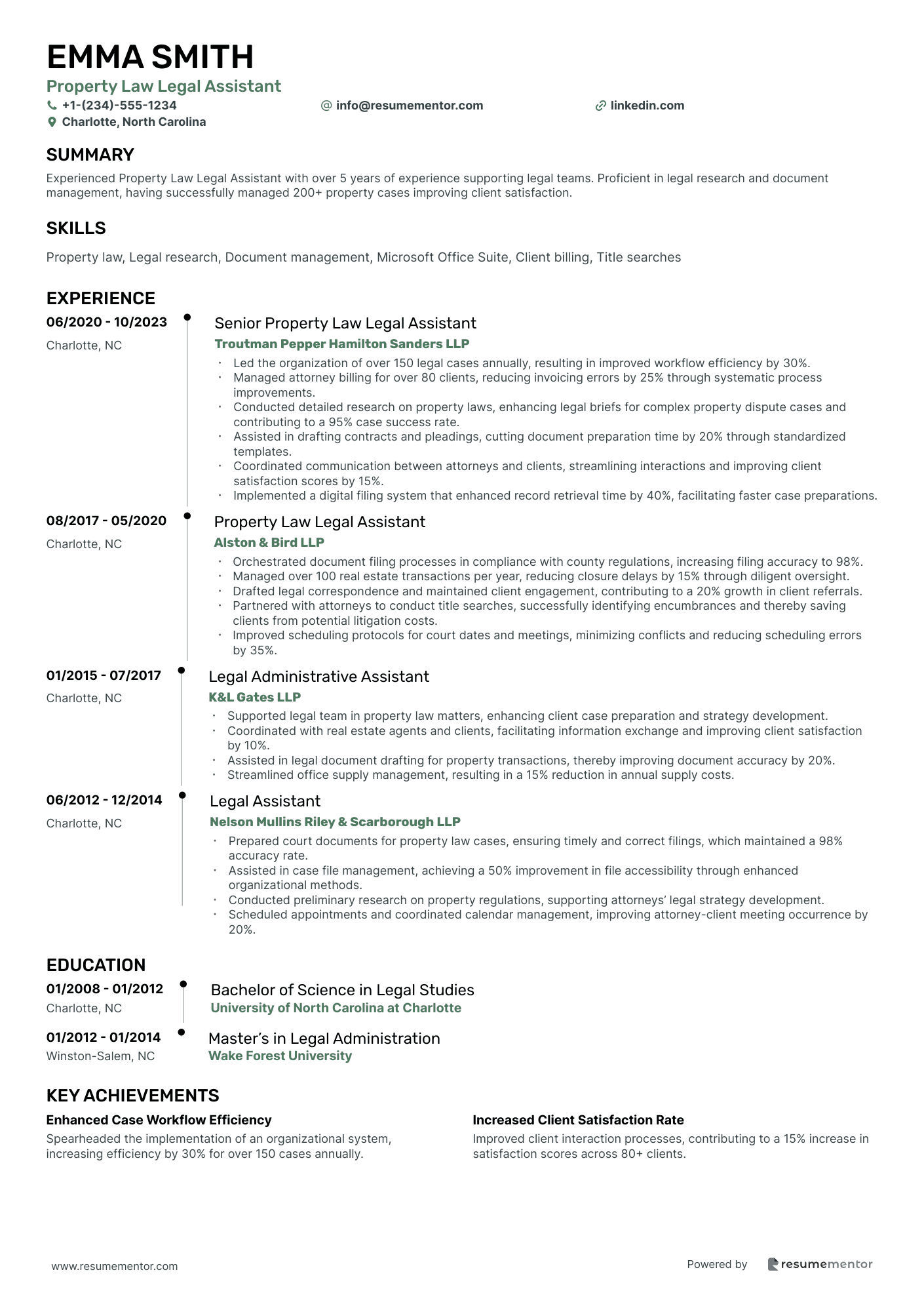 Property Law Legal Assistant