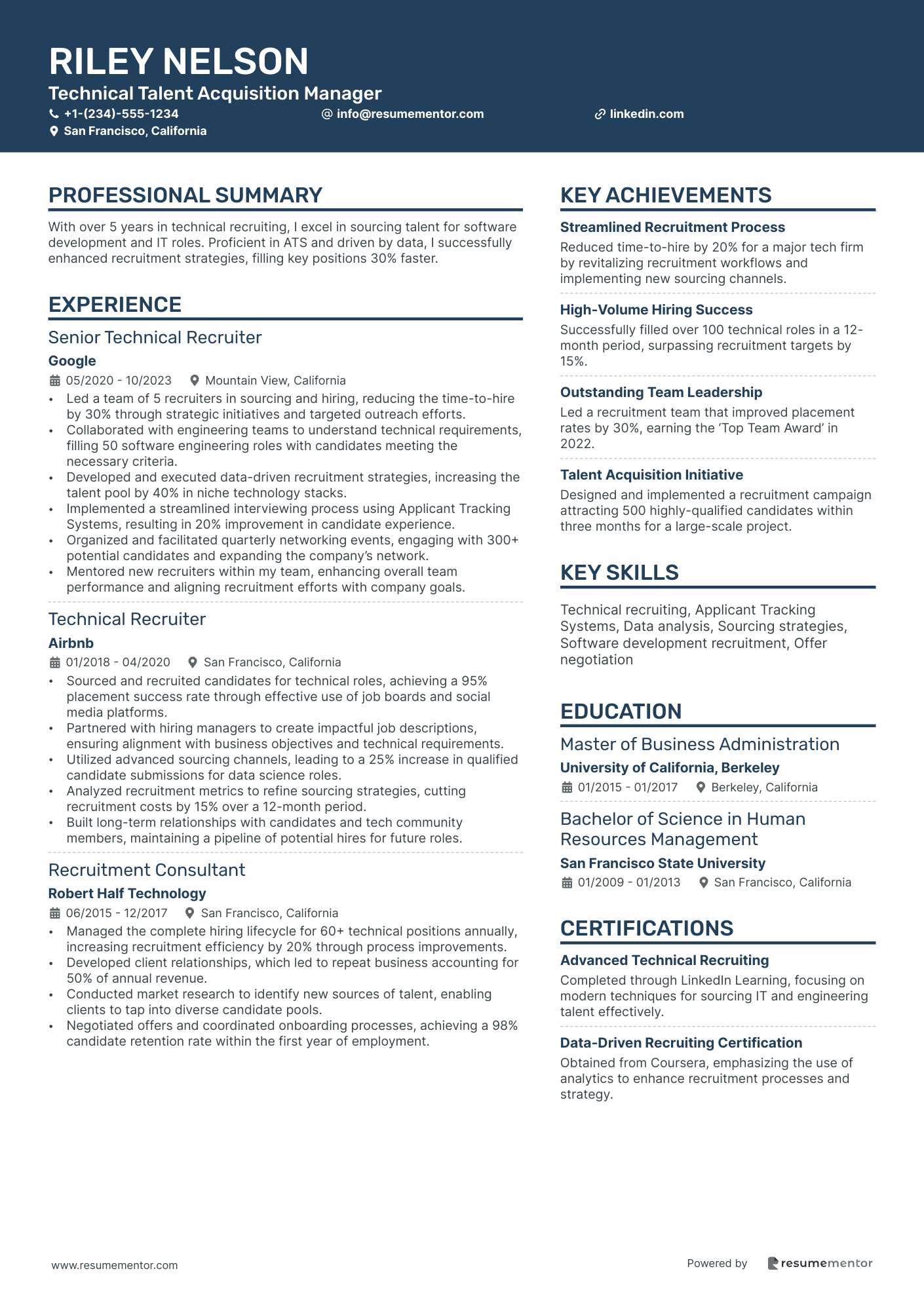 Technical Talent Acquisition Manager