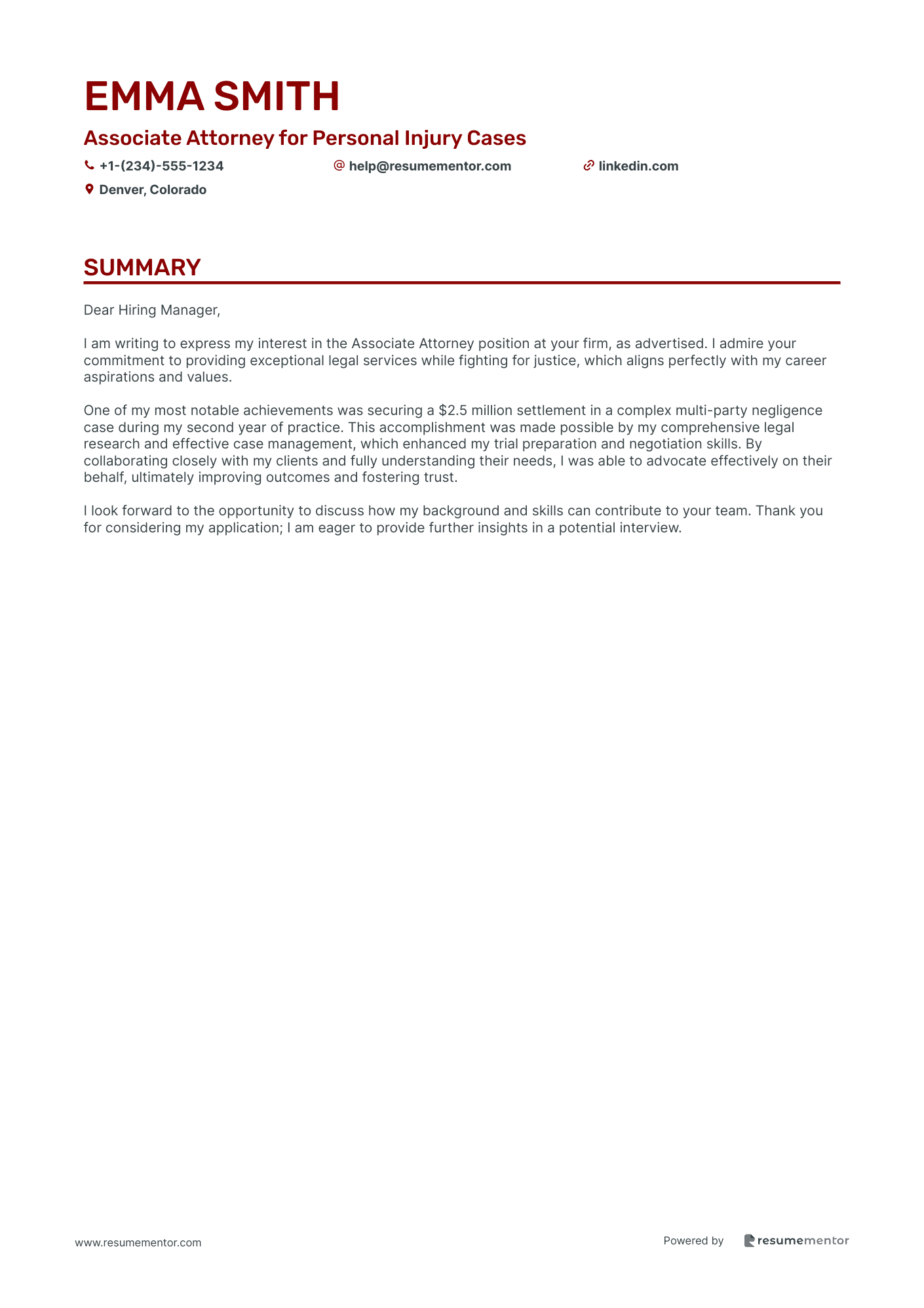 Associate Attorney for Personal Injury Cases